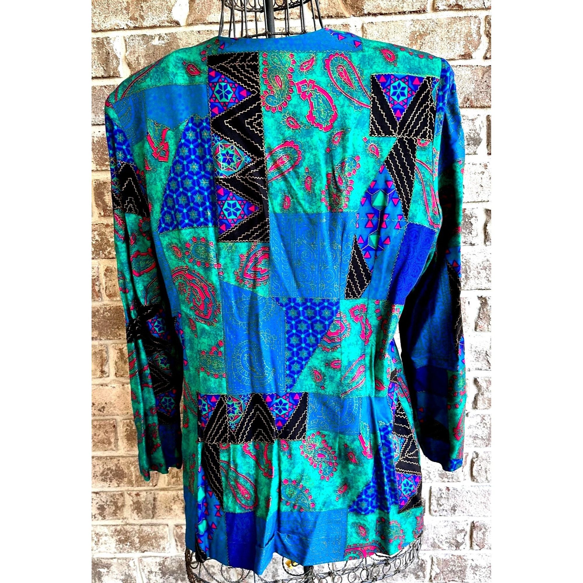 Designer × Vintage VTG Lady Carol New York Suit 18 Two Piece Tailored Abstract Size XXL / US 16-18 / IT 52-54 - 6 Thumbnail