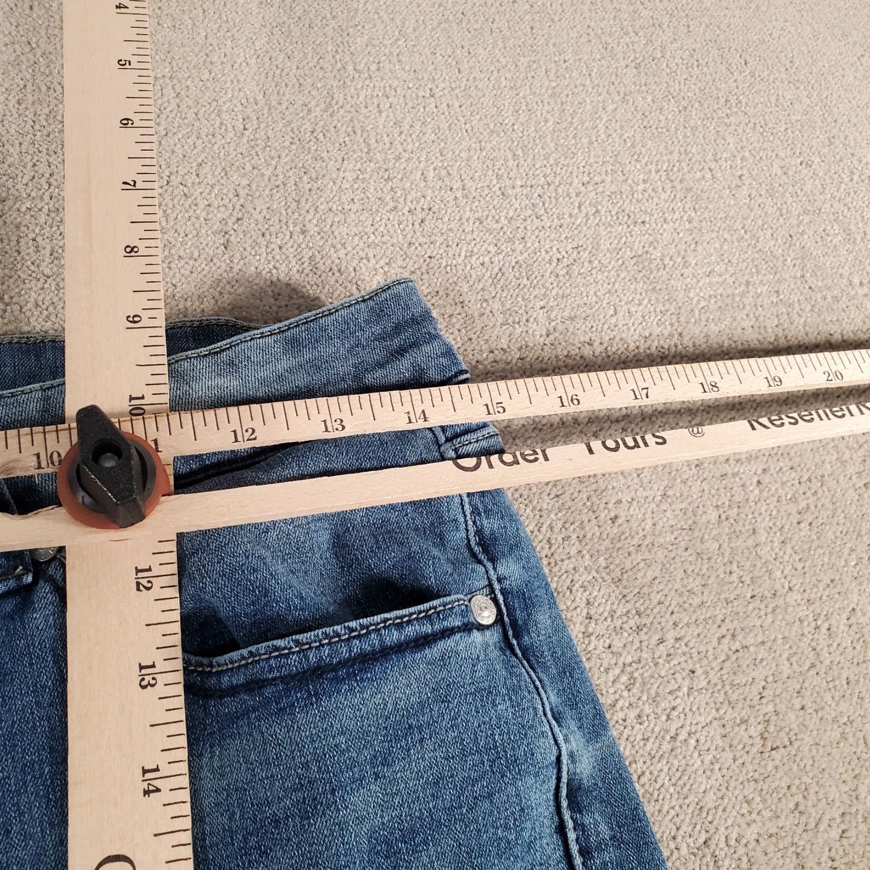 Guess Guess Jeans Mens Jeans Slim Straight Leg 30x30 Blue Lincoln Medium Wash Denim Size US 30 / EU 46 - 3 Thumbnail