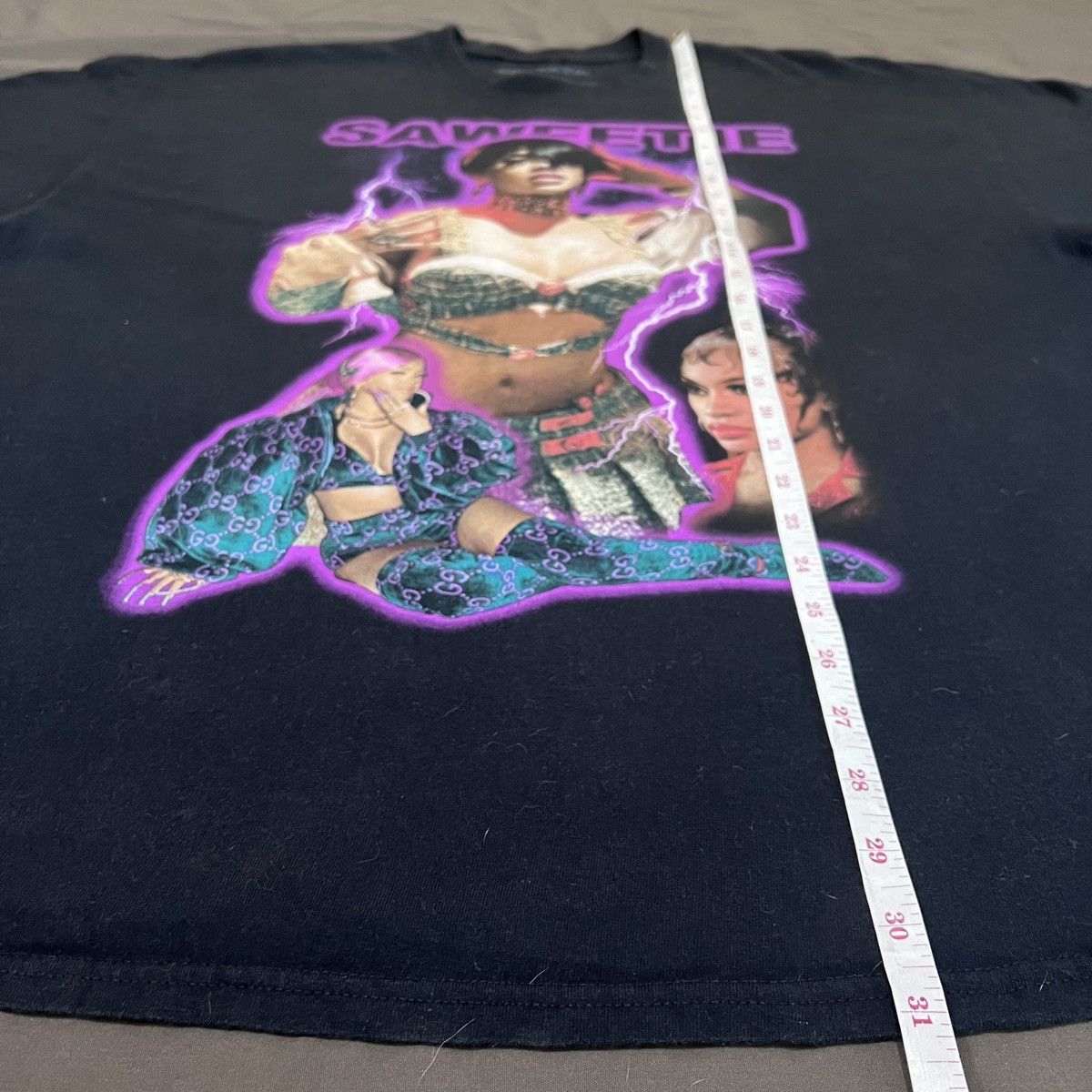 Band Tees × Rap Tees Saweetie Promo Tee 2XL Hiphop Oversized Size US XXL / EU 58 / 5 - 7 Thumbnail