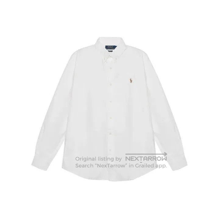 Polo Ralph Lauren Polo Ralph Lauren Men's White Logo Embroidered Button Shirt Size US M / EU 48-50 / 2 - 1 Thumbnail