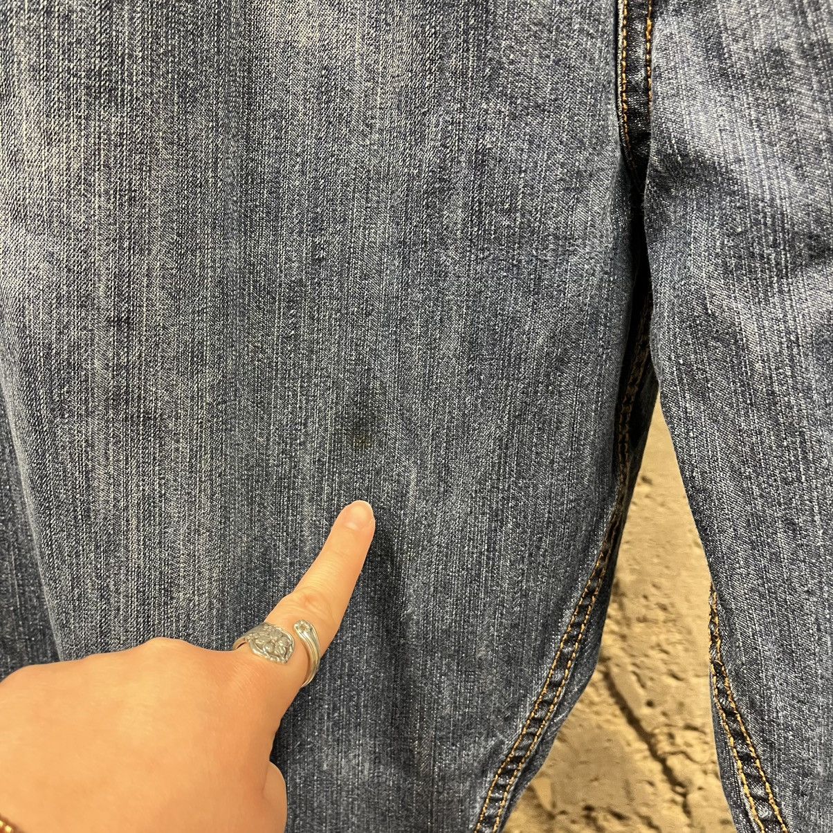 Vintage Rocawear Dark Wash Embroidered Baggy Y2K R Logo Jeans 42 90s Size US 40 / EU 56 - 6 Thumbnail