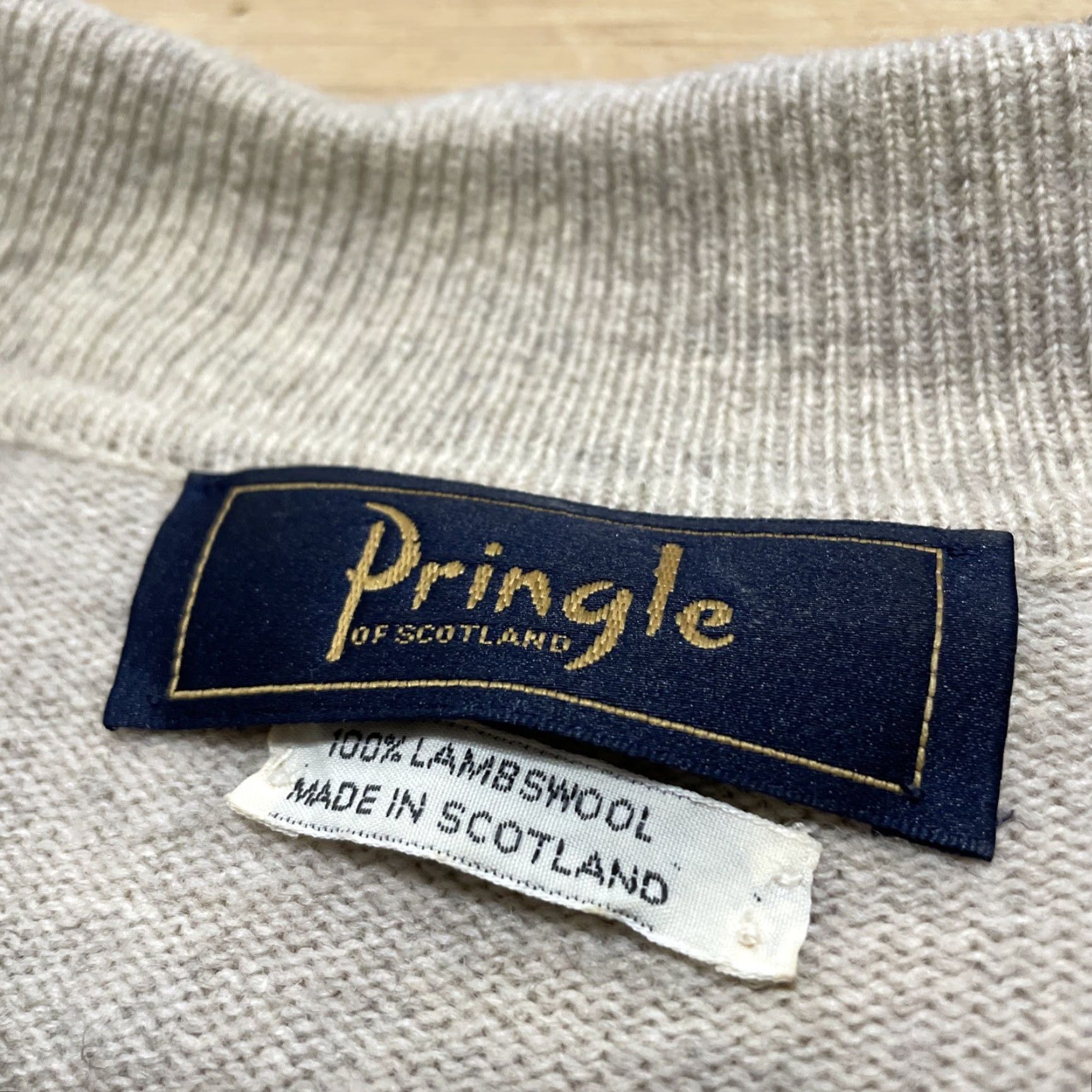 Pringle Of Scotland VTG Pringle of Scotland Sweater Mens L Brown Oversized Grunge Wool Lambswool PullOver Knit Casual Winter Fall Spring Knitwear Size US L / EU 52-54 / 3 - 5 Thumbnail
