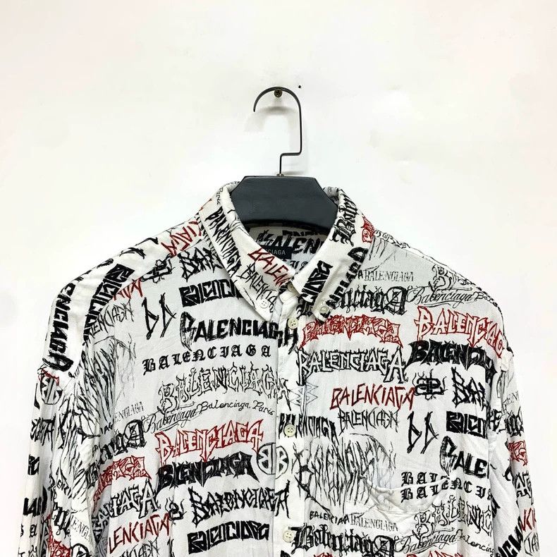 Balenciaga Balenciaga size 37 Letter print shirt Size US M / EU 48-50 / 2 - 5 Thumbnail