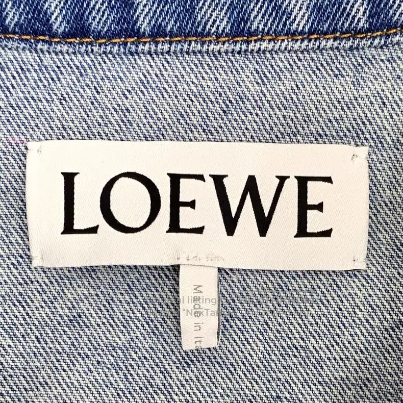 Loewe Loewe Blue Logo Embroidered Leather Label Cotton Denim Jac Size XXS / US 00 / IT 34 - 7 Thumbnail