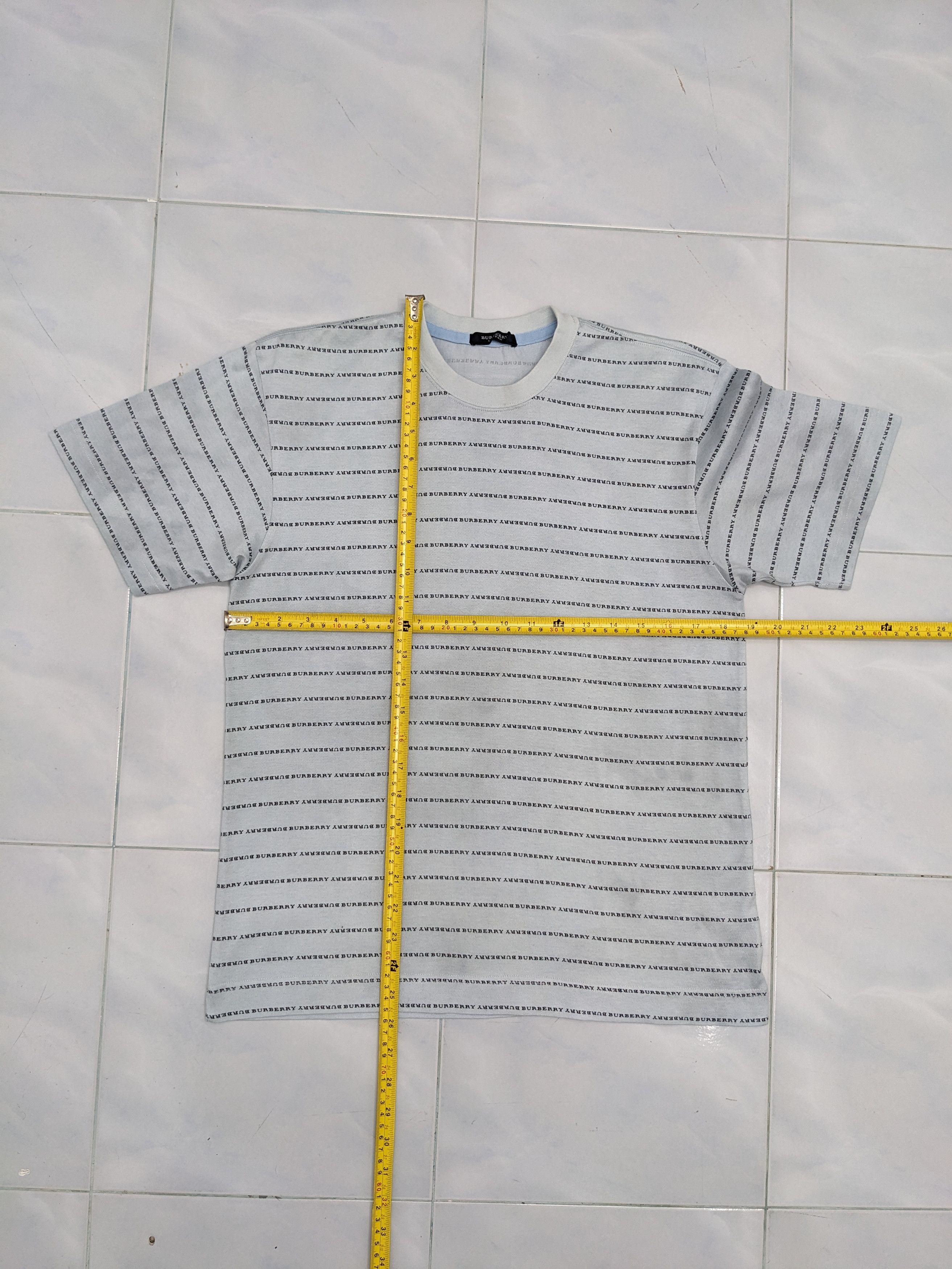 Burberry Burberry Spell Out Monogram Nova Check Tshirt Size US M / EU 48-50 / 2 - 5 Thumbnail