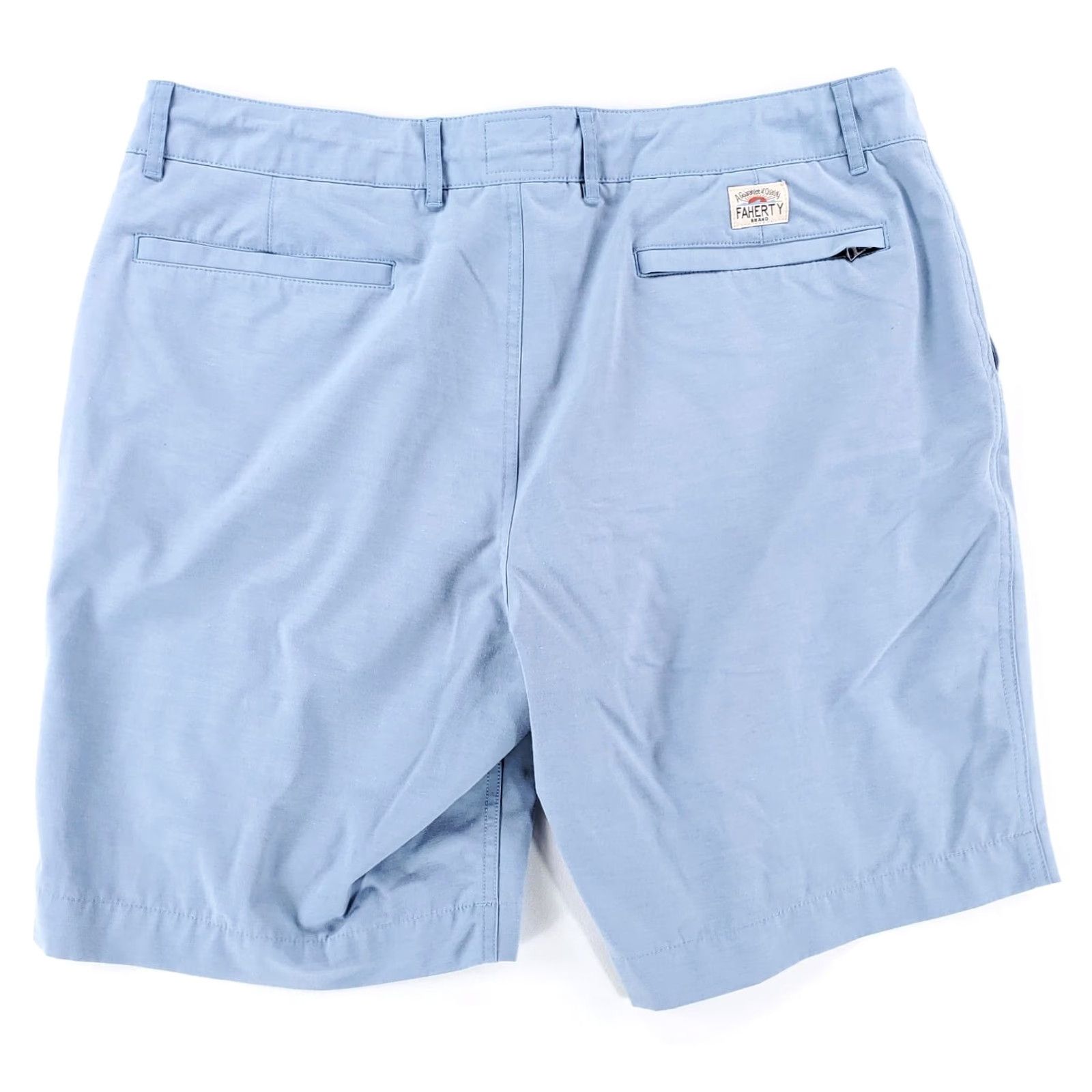 Faherty Faherty All Day Shorts Blue Zip 9 Inseam Mens 37 Actual Size 36 (37) Casual Zip Front Button Scratches Size US 37 - 5 Thumbnail