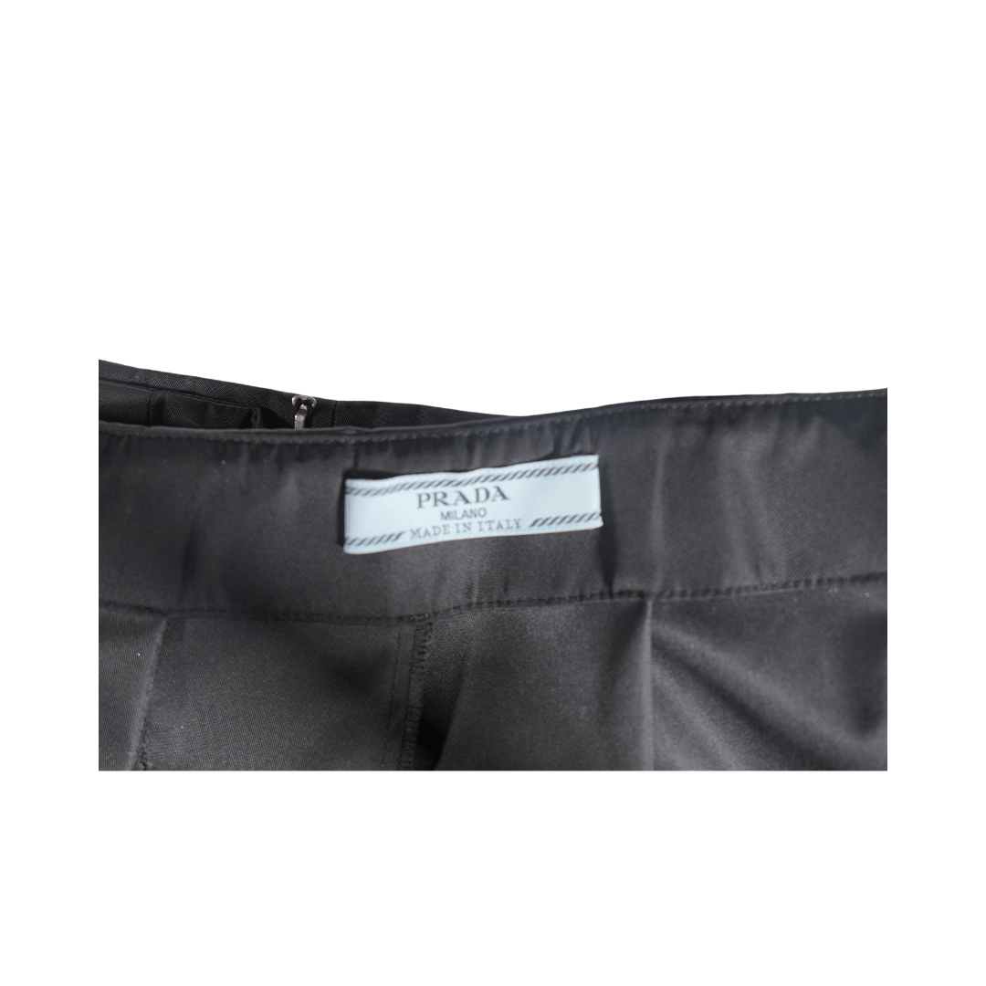 Prada Prada Pleated Nylon Mini Skirt Size 28" / US 6 / IT 42 - 2 Thumbnail
