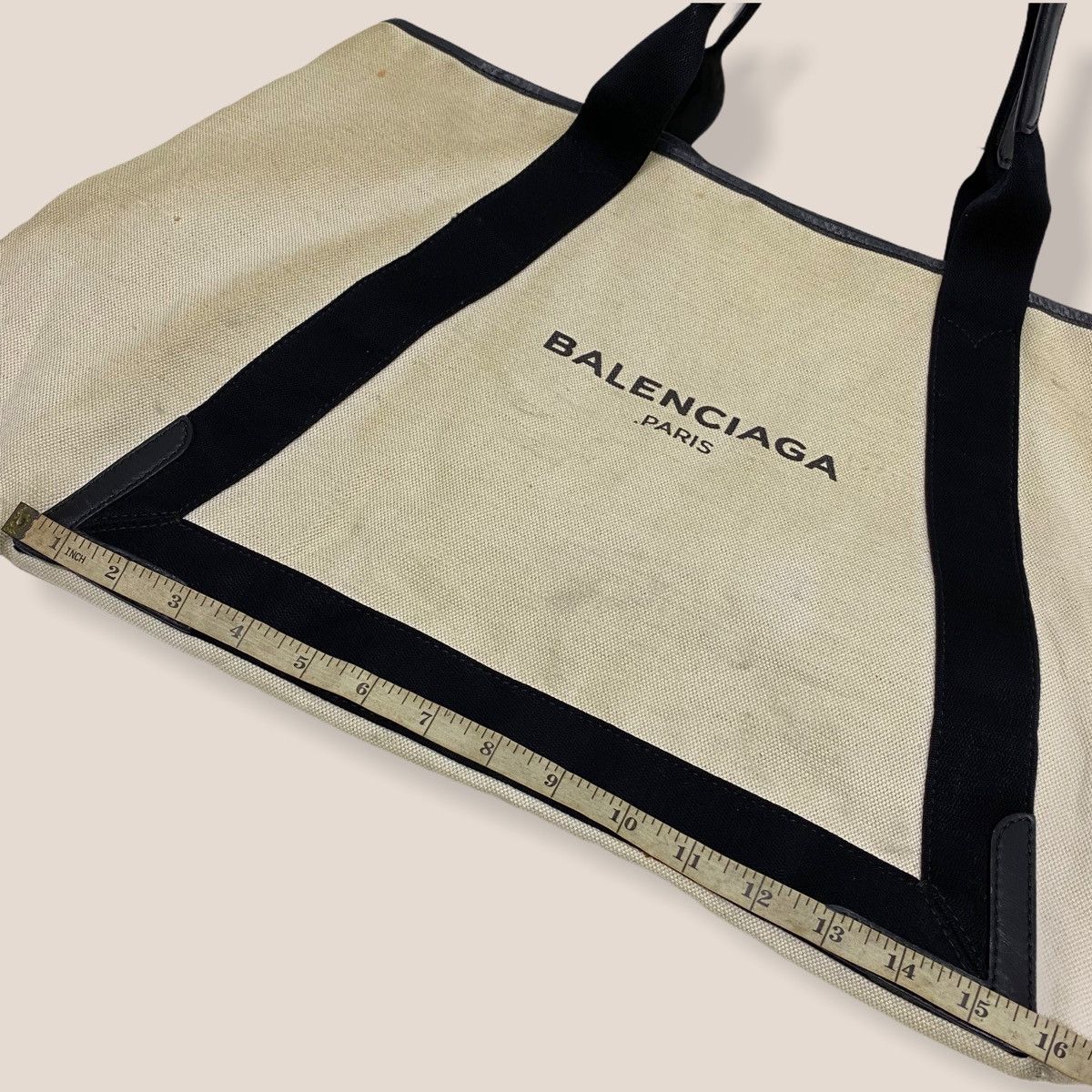 Balenciaga ‼️LASTDROP‼️ AUTHENTIC BALENCIAGA NAVY CABAS LARGE TOTE BAG Size ONE SIZE - 14 Thumbnail
