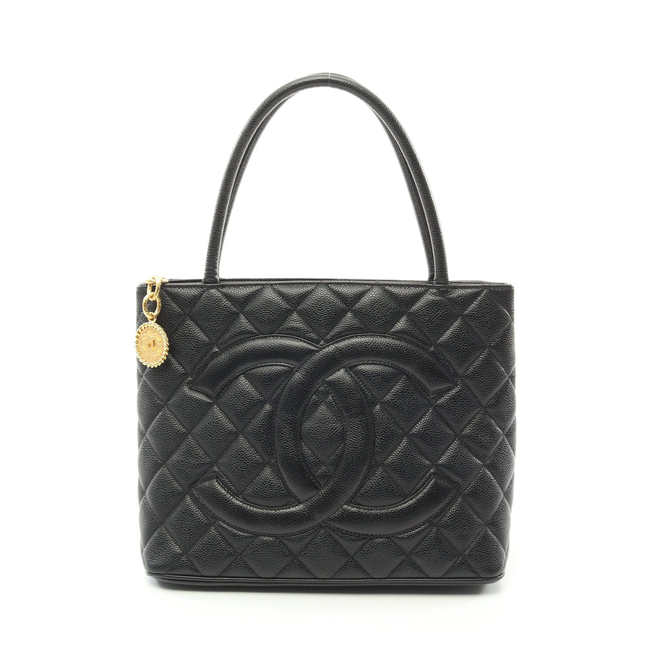 Chanel Chanel Reissue Tote Handbag Bag Caviar Skin Black Gold Hardware Size ONE SIZE - 1 Thumbnail