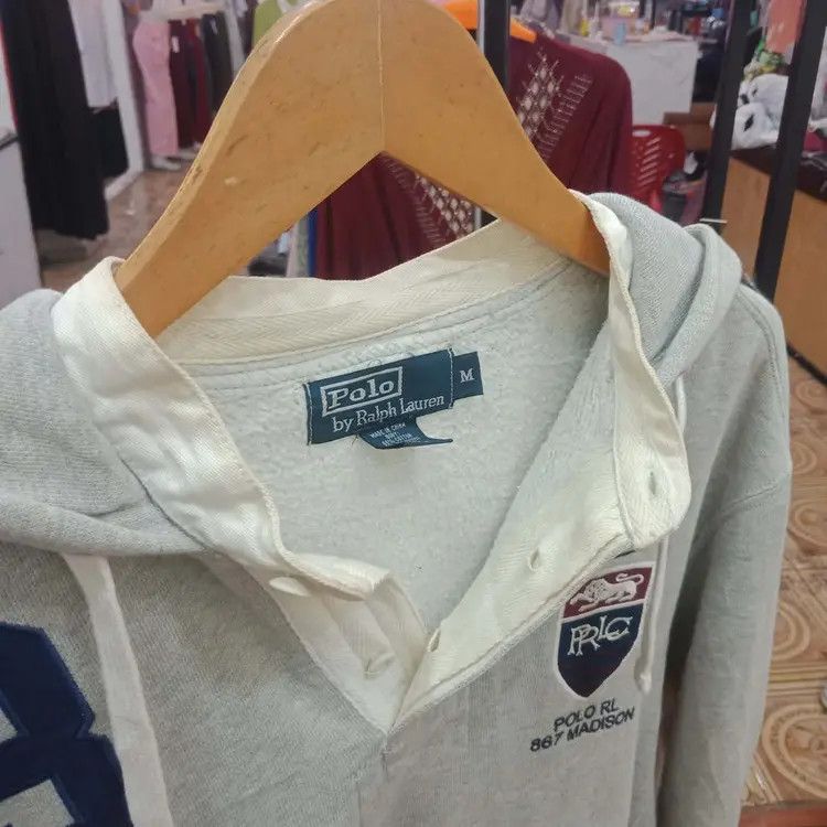 Polo Ralph Lauren Vintage 90se Polo Ralph Lauren oversized boxy hoodie 7 Ok mu Size US M / EU 48-50 / 2 - 2 Thumbnail