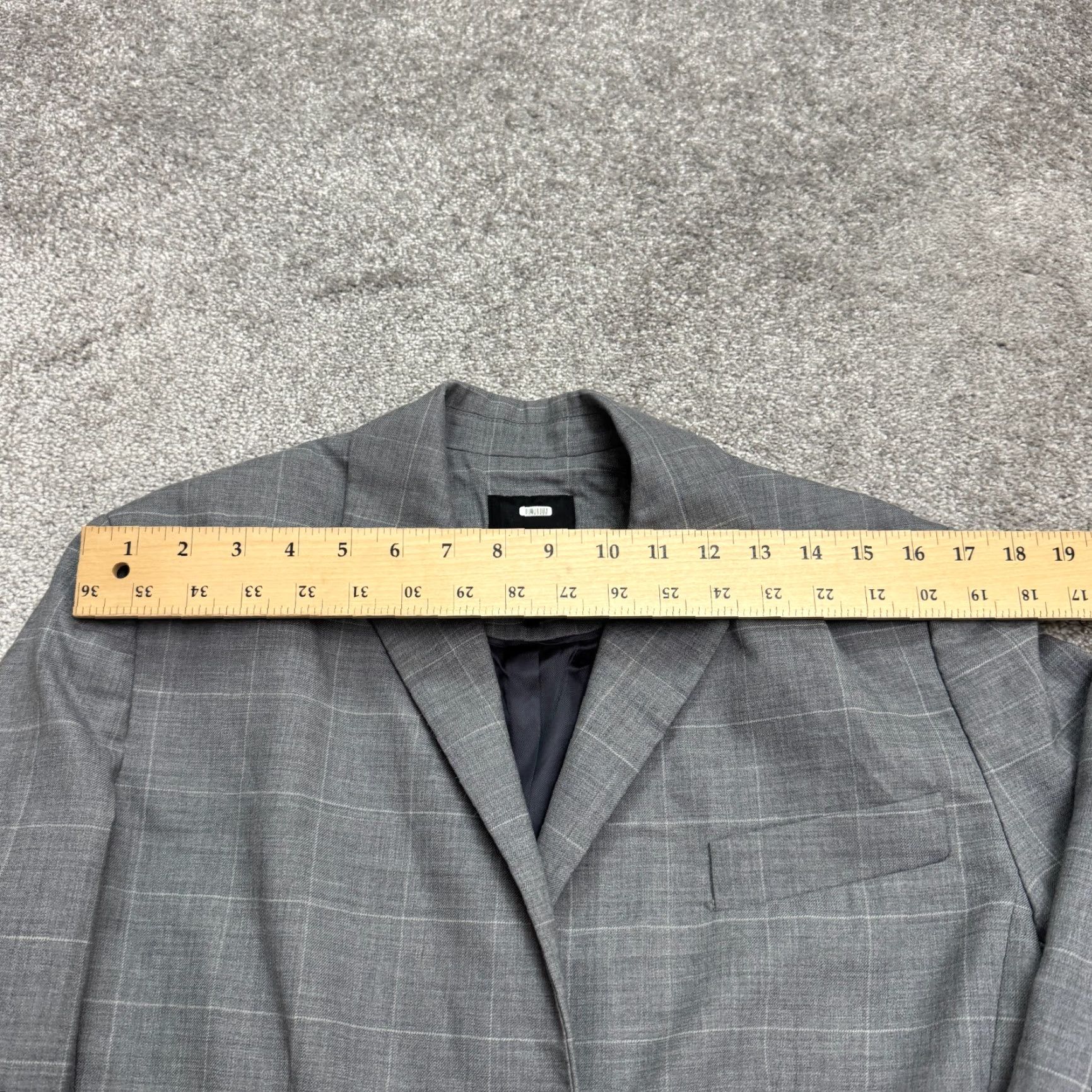Marissa Webb Marissa Webb Blazer Women Small Gray Check Single Breasted Wool Work Womens Size S / US 4 / IT 40 - 3 Thumbnail
