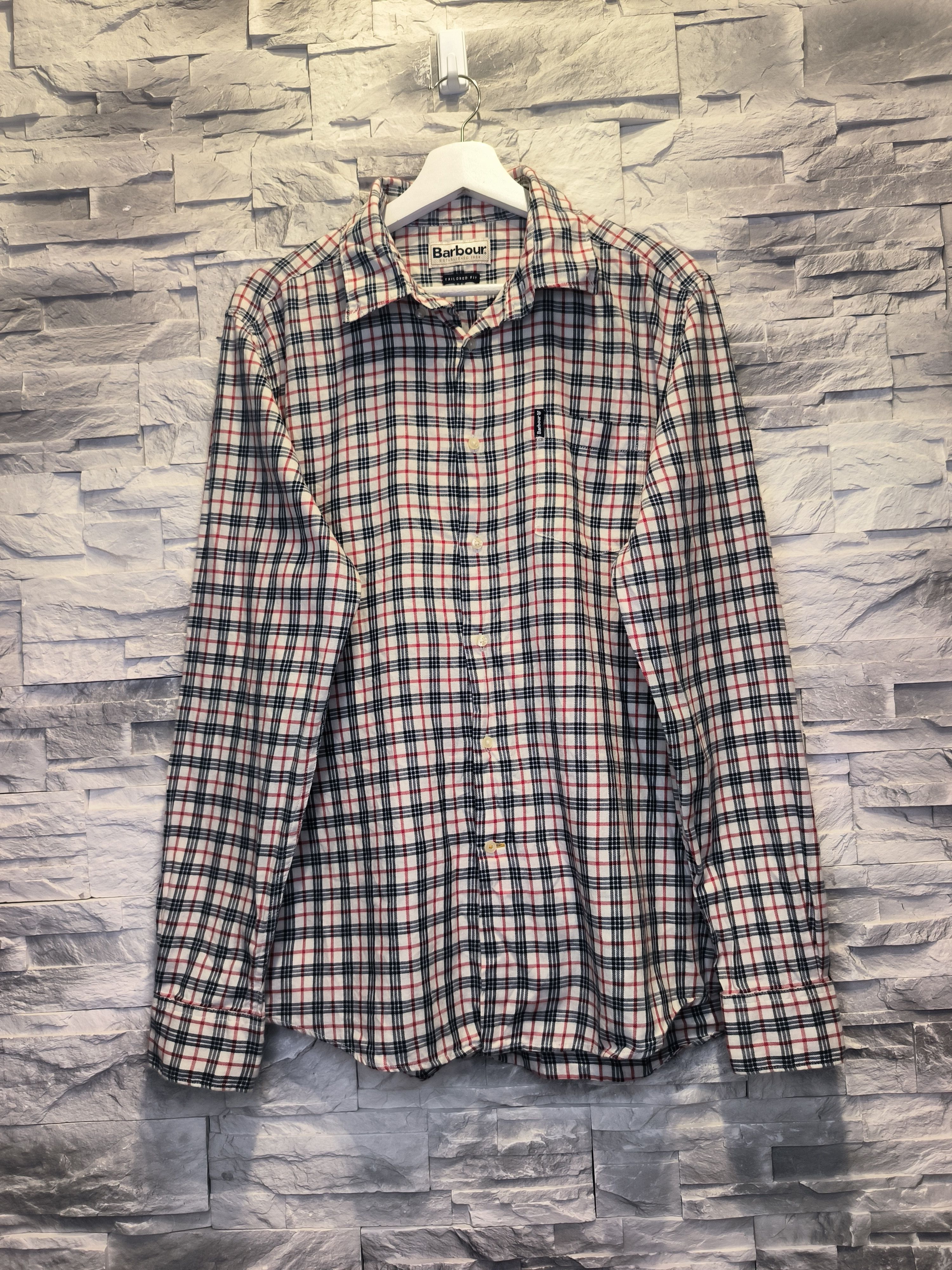 Barbour Barbour Checked Shirt Button-Up Long Sleeve Logo Size US L / EU 52-54 / 3 - 1 Thumbnail