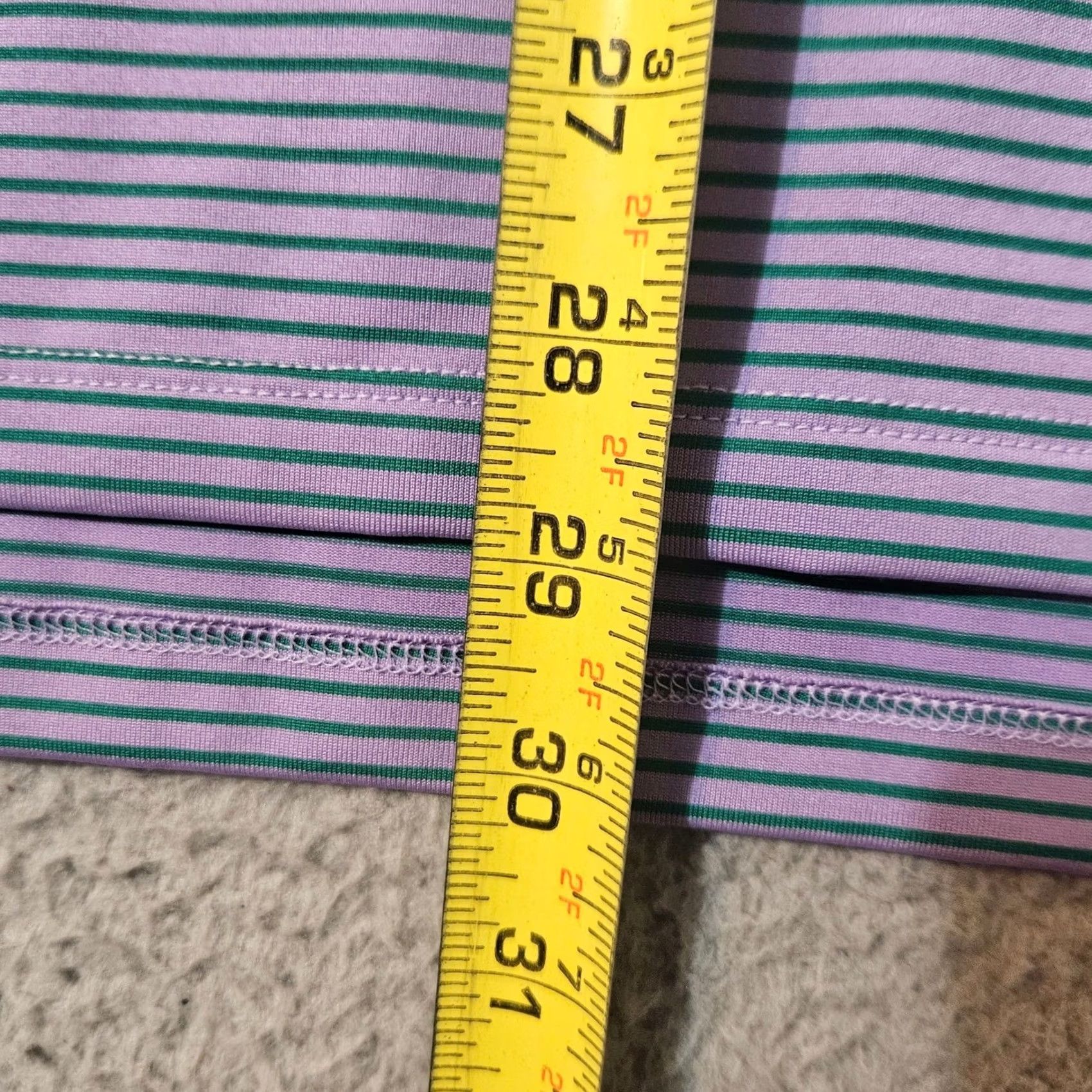 Vintage Greyson Golf Polo Shirt XL Purple Green Striped Short Sleeve LOGO Men's Size US XL / EU 56 / 4 - 6 Thumbnail