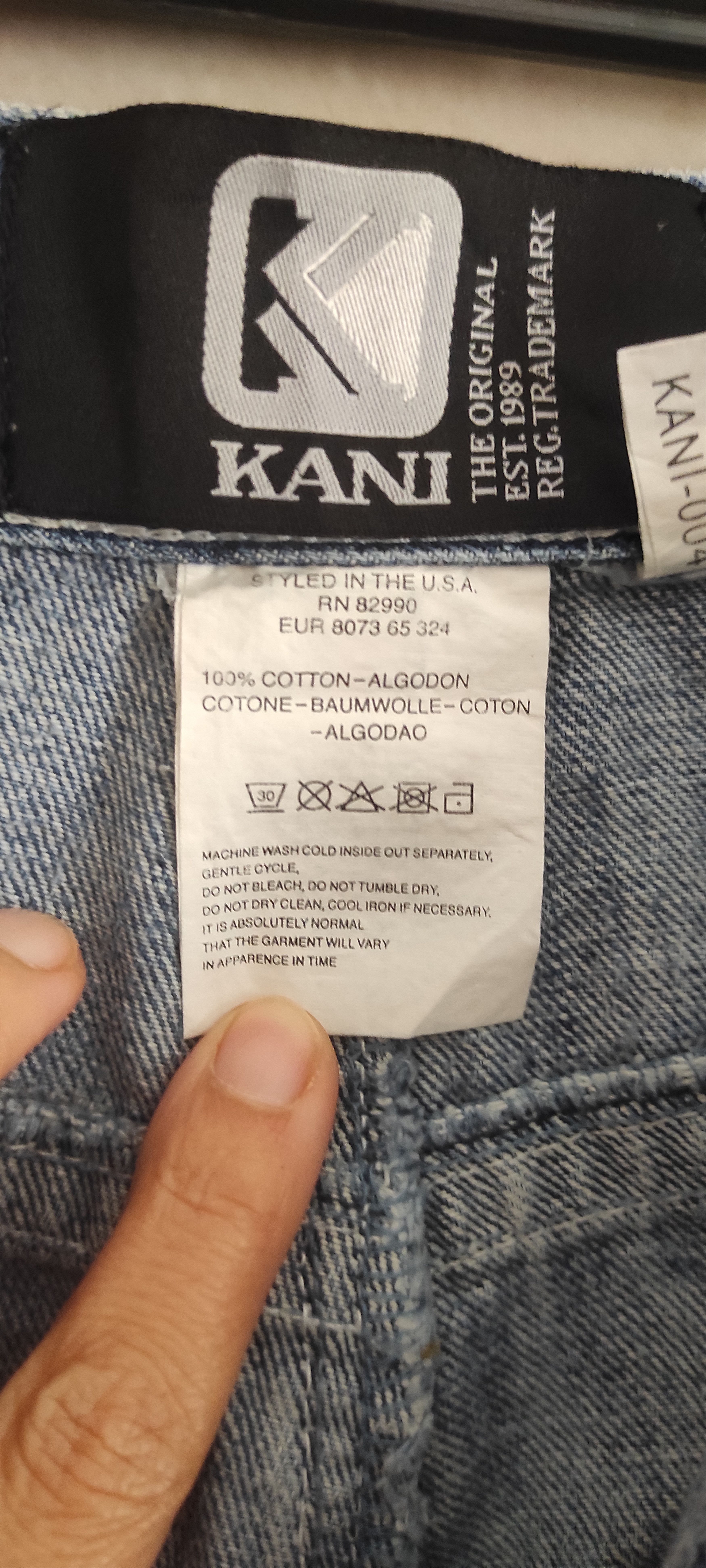 Karl Kani KARL KANI Hip Hop Baggy Denim Shorts Jeans 90s Size 38 Size US 38 / EU 54 - 16 Thumbnail