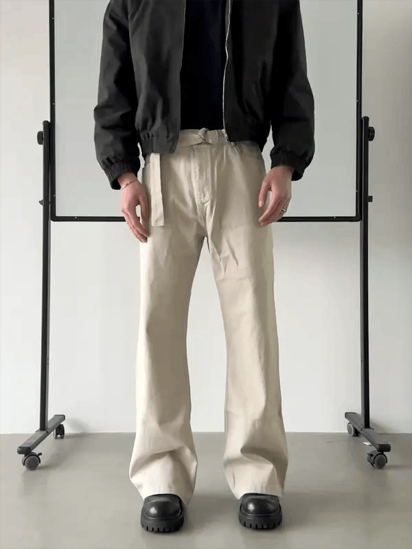 Vintage Ichiko x Aika Embroidered Wide Leg Stacked Flare Pants Size US 32 / EU 48 - 2 Thumbnail