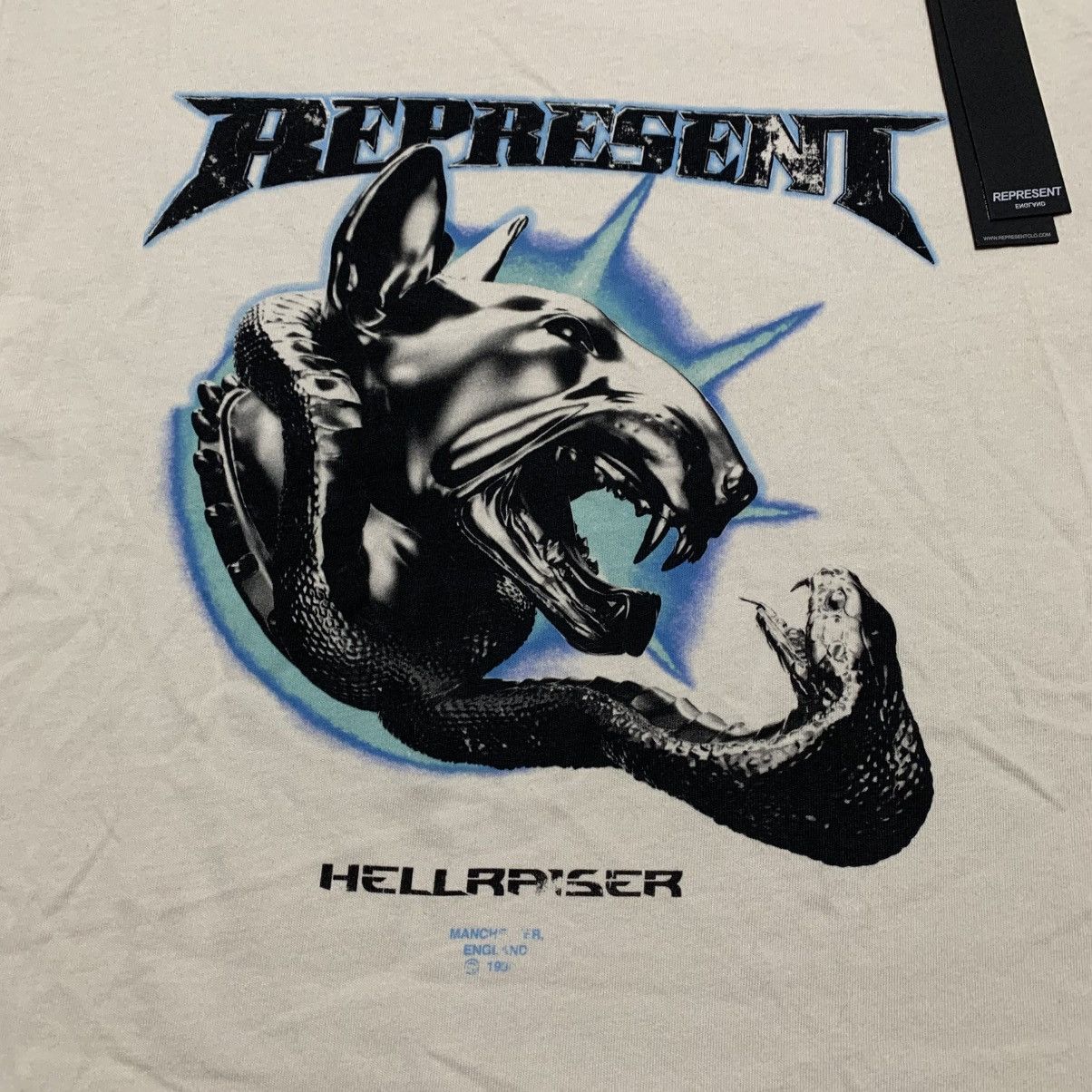 Represent Clo. Represent XS Hellraiser Vintage White Tee Hell Raiser Size US XS / EU 42 / 0 - 3 Thumbnail