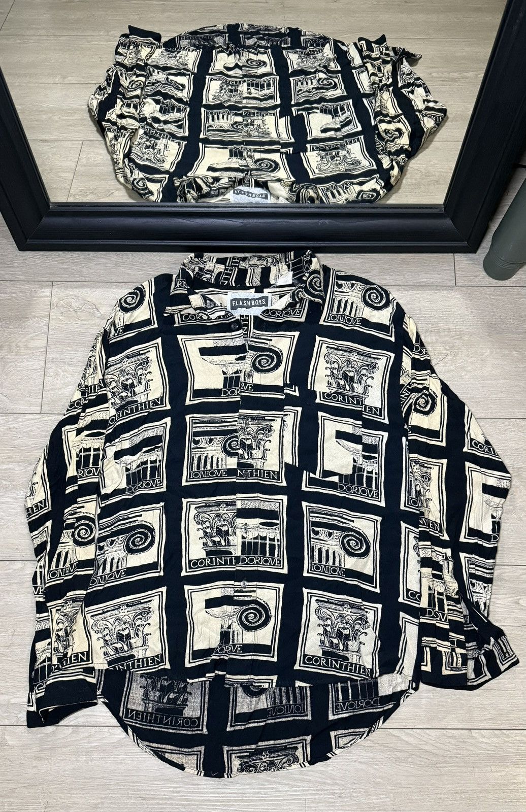 Other Vintage 1990s f.l.a.s.h.b.o.y.s. Greek Architecture Buttonup Size US L / EU 52-54 / 3 - 1 Thumbnail