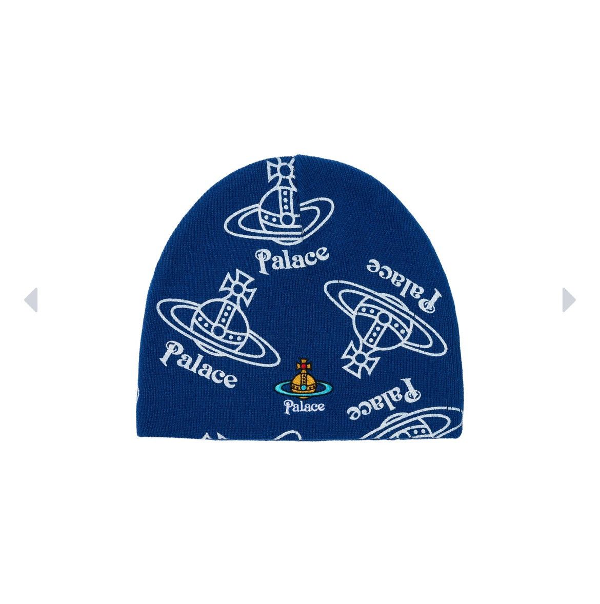 Palace × Vivienne Westwood Palace x Vivienne Westwood Jersey beanie Blue Size ONE SIZE - 6 Thumbnail