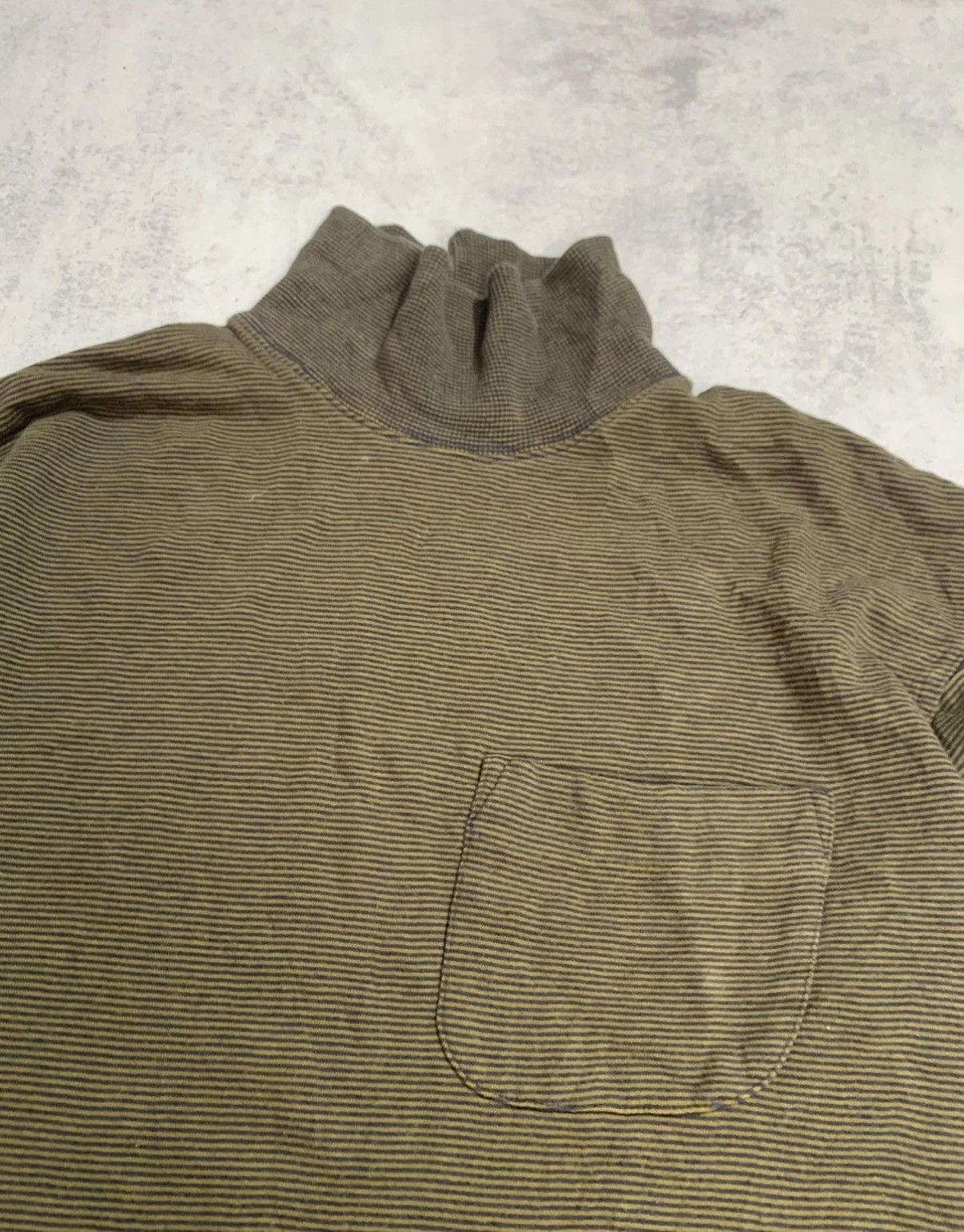Patagonia Rare Vintage 90s Patagonia Striped Mock Neck L/S Tee Size US L / EU 52-54 / 3 - 3 Thumbnail