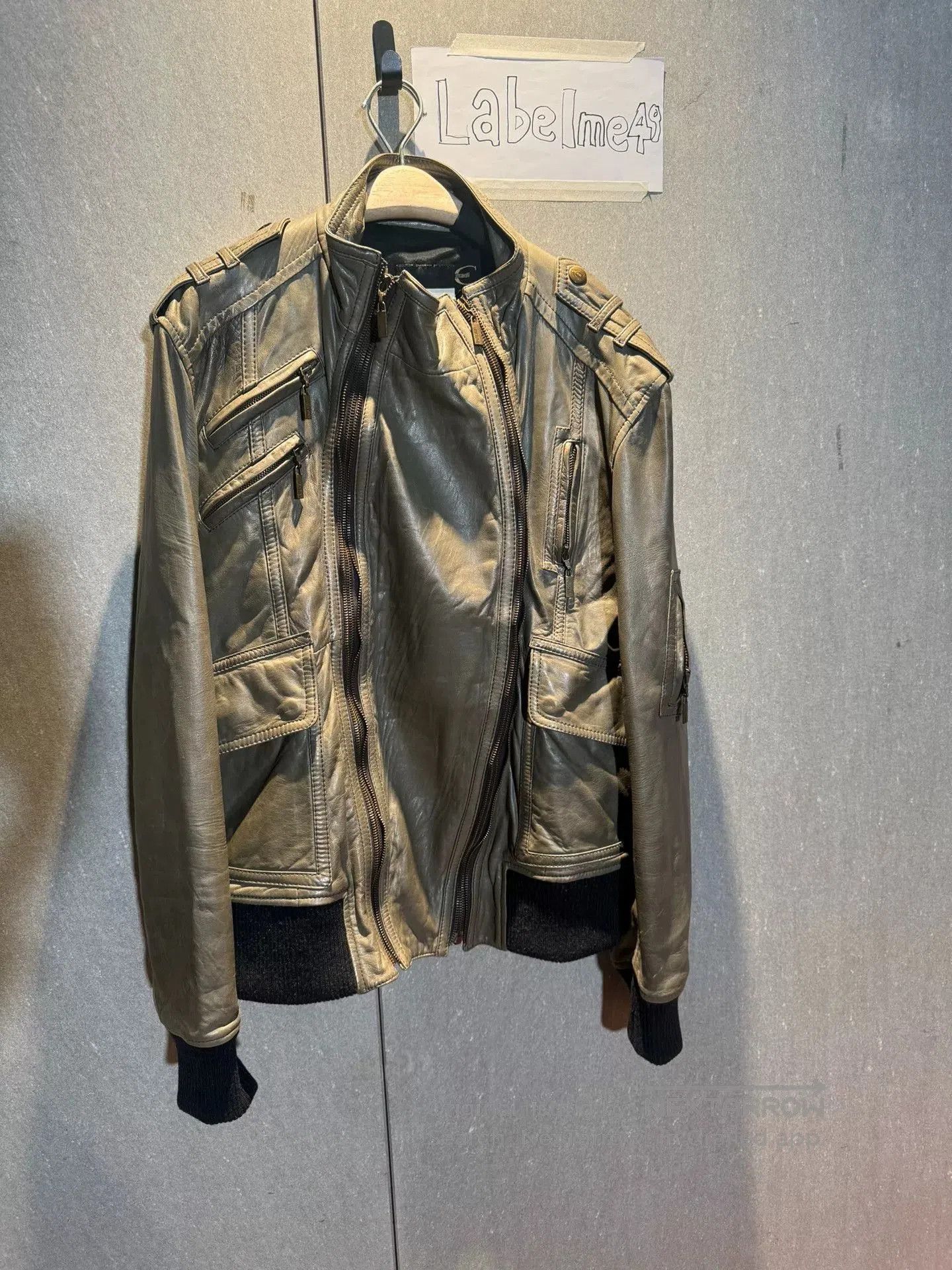 Vintage Just Cavalli Leather Jacket with Multiple Pockets. Size US M / EU 48-50 / 2 - 1 Thumbnail