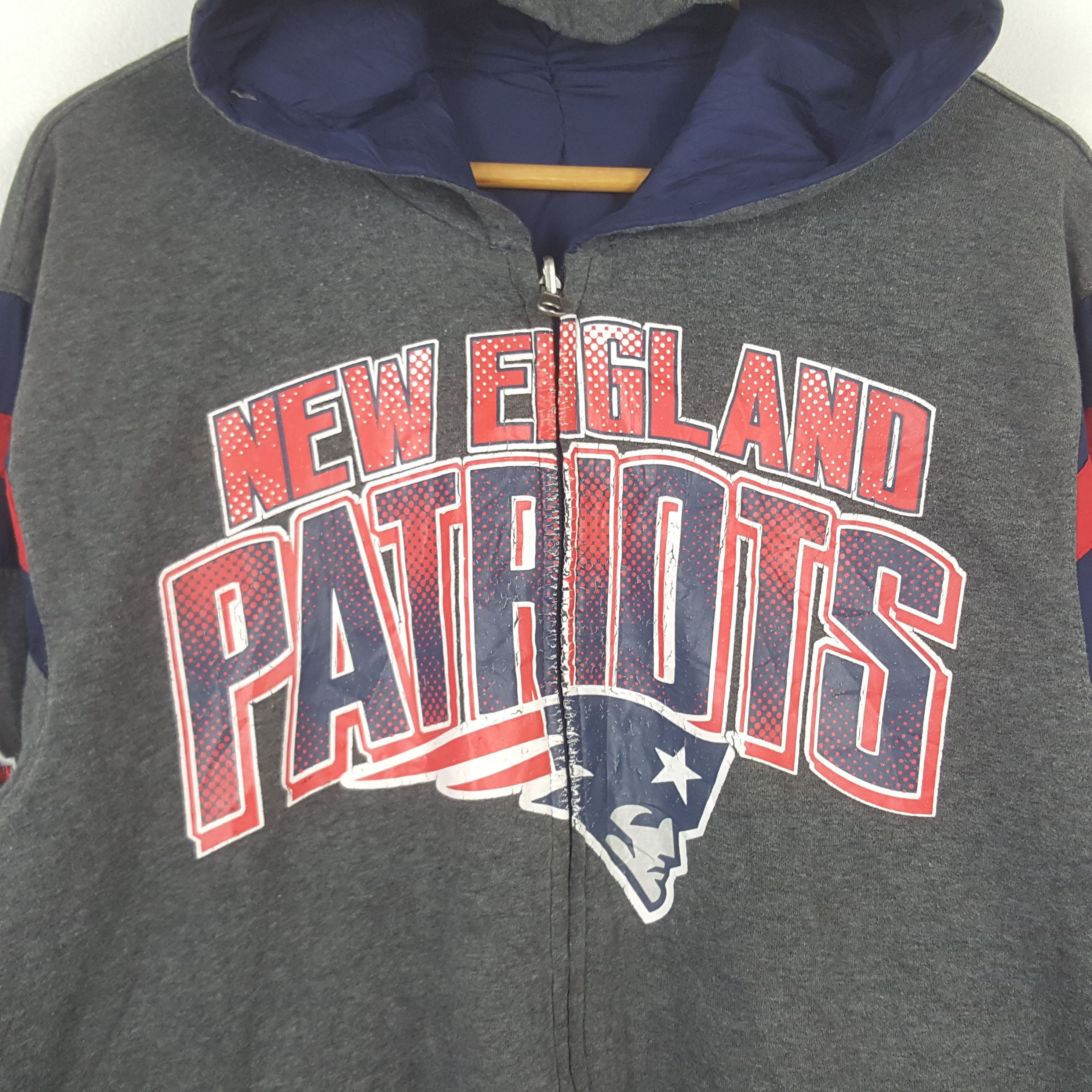 NFL × Vintage Vintage New England Patroits Reversible Sport Hoodies C288N2 Size US XL / EU 56 / 4 - 2 Thumbnail