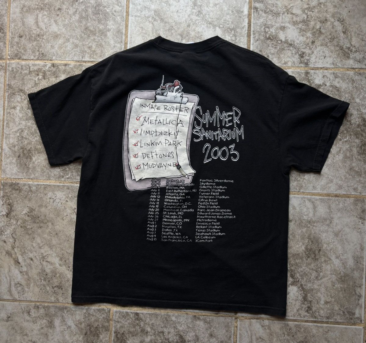 Vintage Metallica Summer Sanitarium 2003 Size US XL / EU 56 / 4 - 2 Thumbnail