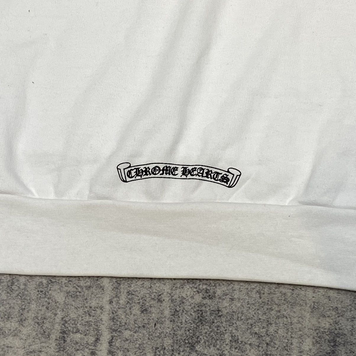 Chrome Hearts CHROME HEARTS HorseShoe Floral Hoodie WHITE Size US L / EU 52-54 / 3 - 8 Thumbnail