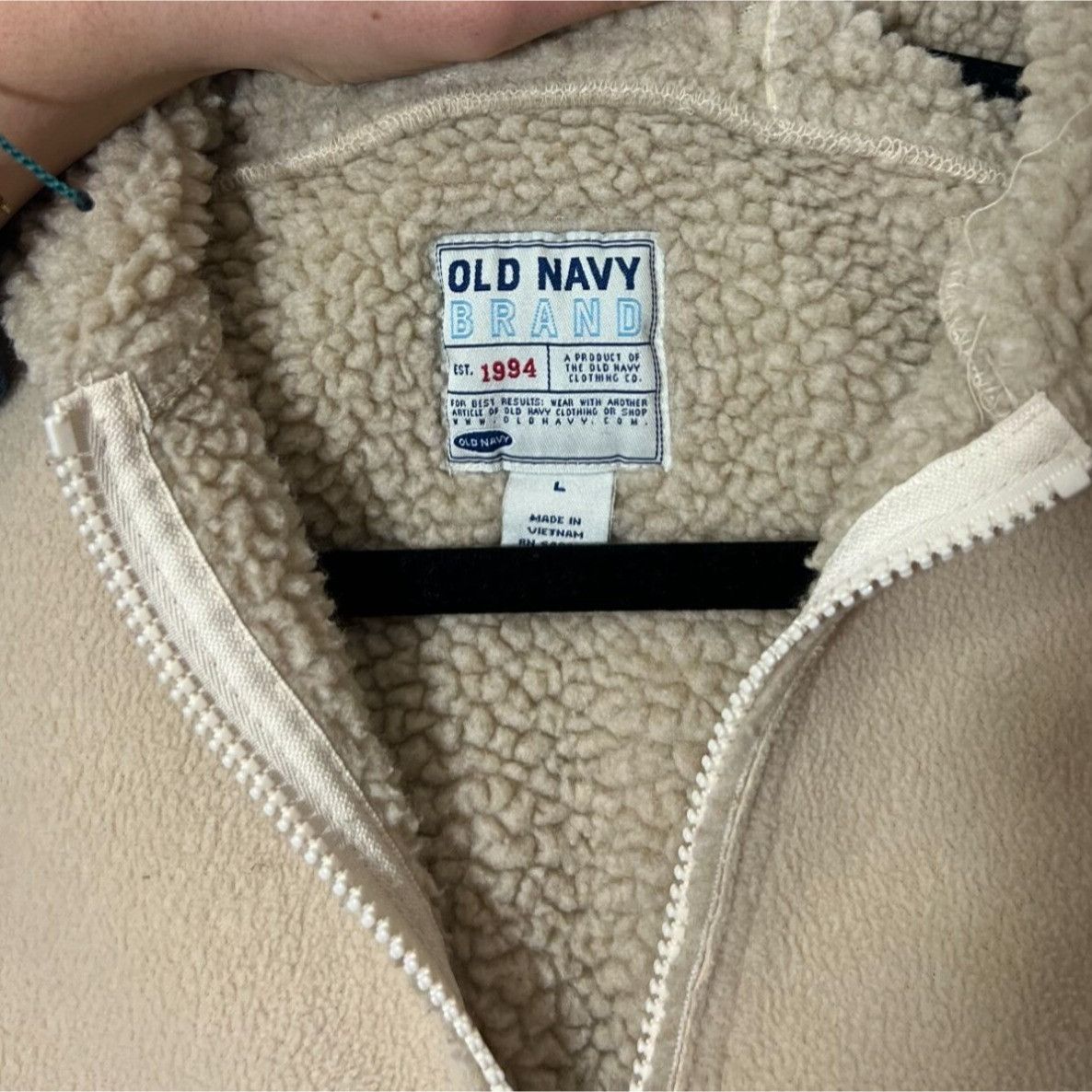Old Navy Vintage Old Navy Sherpa Lined Jacket Size L / US 10 / IT 46 - 2 Thumbnail