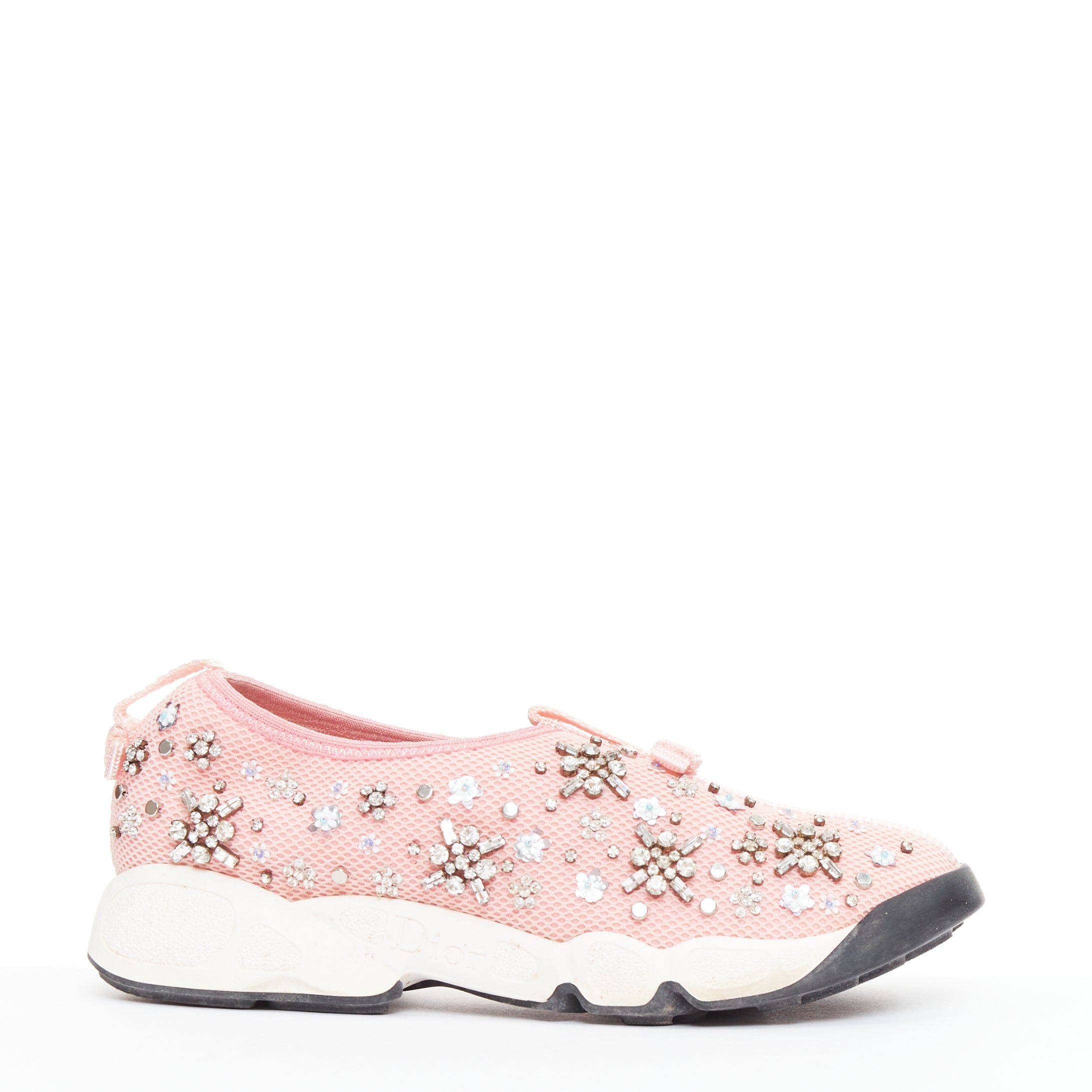 Dior CHRISTIAN DIOR Raf Simons 2019 Fushion pink embellished dad sneakers EU35.5 Size US 5.5 / IT 35.5 - 1 Thumbnail