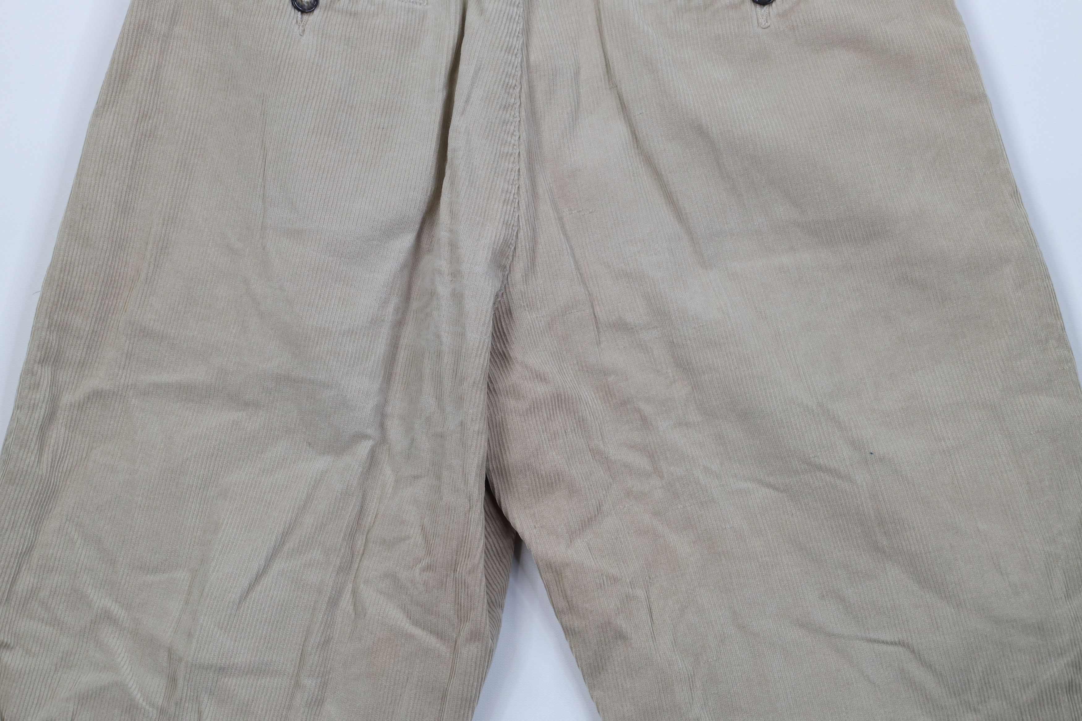 Vintage Vintage 90s Streetwear Wide Leg Corduroy Chino Pants Beige Size US 34 / EU 50 - 13 Thumbnail