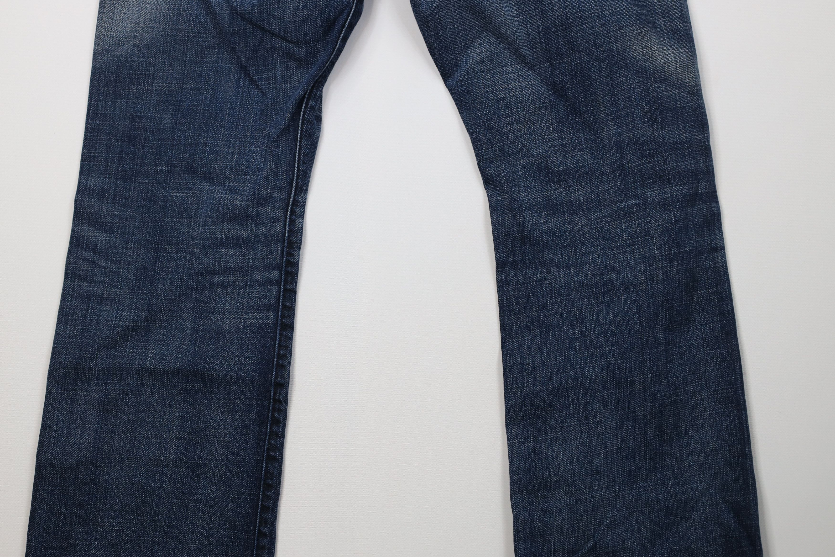 Express Express Fit Rocco Low Rise Boot Cut Wide Leg Jeans Blue Size US 32 / EU 48 - 13 Thumbnail