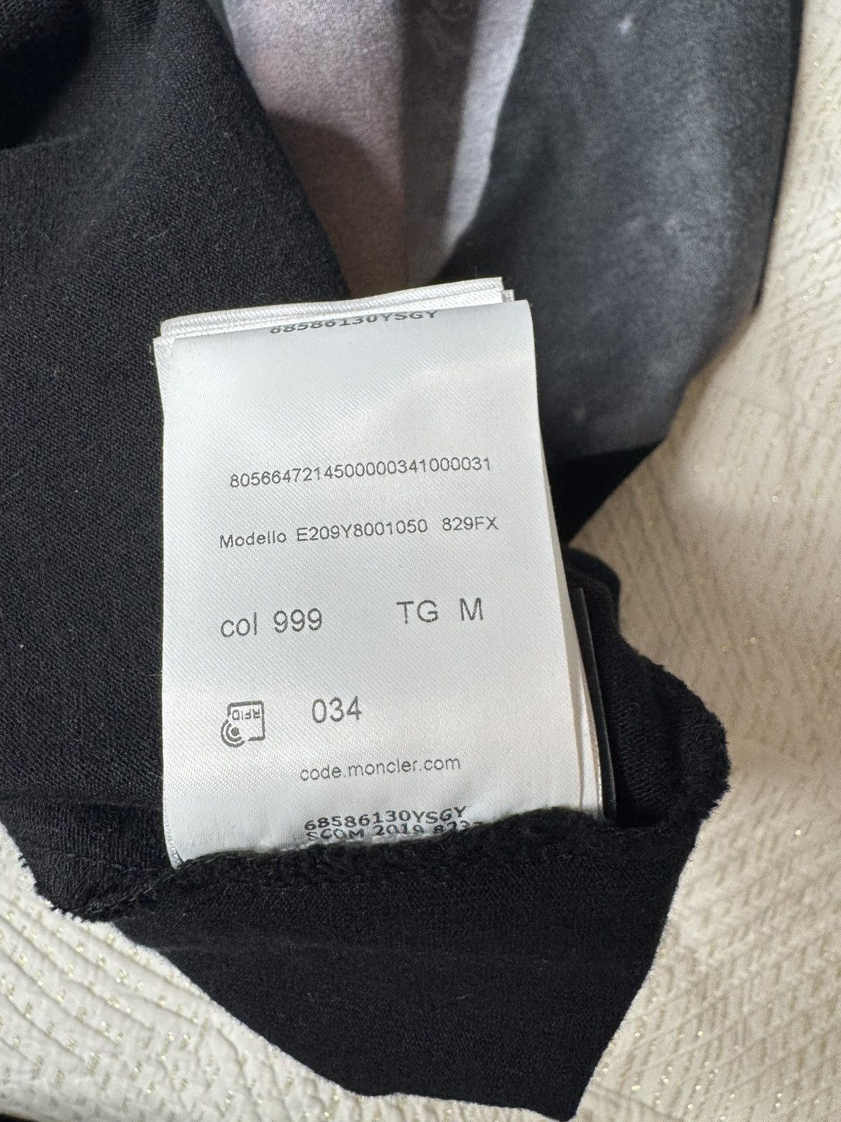 1017 ALYX 9SM × Moncler Moncler x 1017 ALYX 9SM Graphic Hoodie “Black” Size US M / EU 48-50 / 2 - 12 Thumbnail