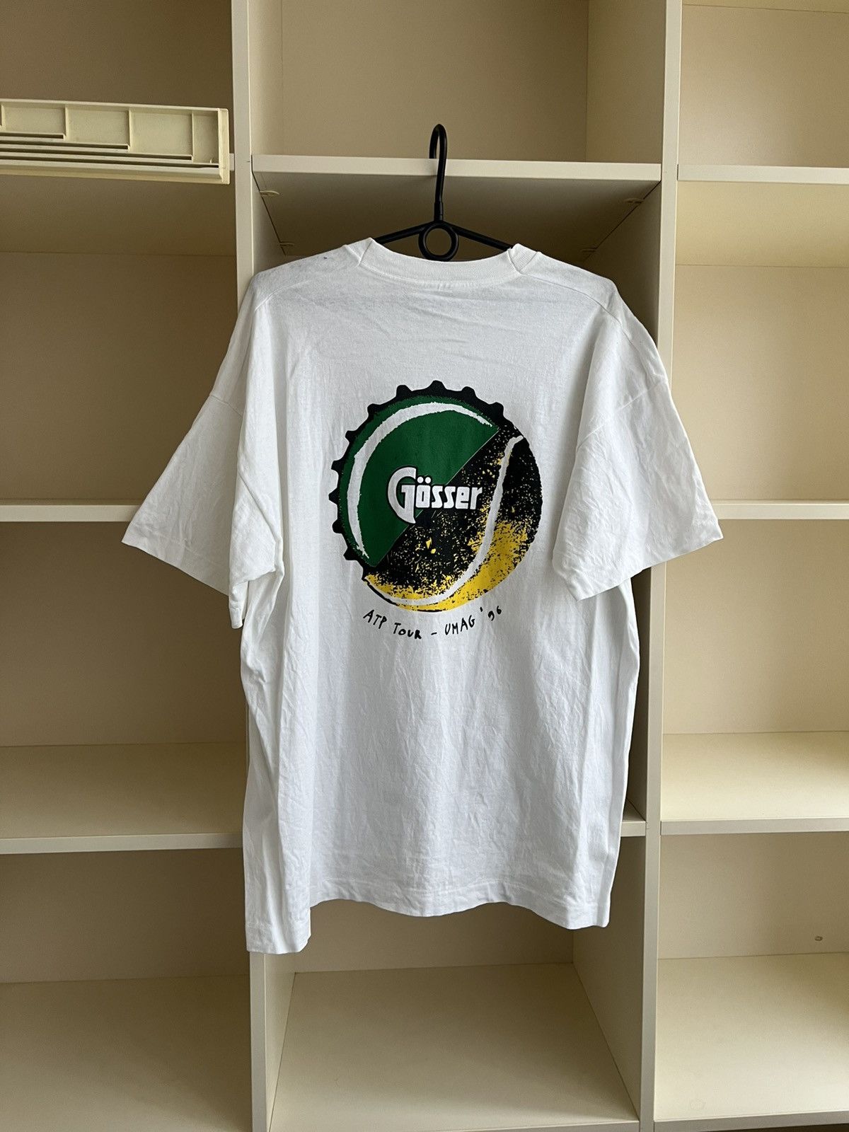 Vintage Vintage 1996 Gösser Beer Art Tour Umag T-Shirt 90s Size XL Size US XL / EU 56 / 4 - 12 Thumbnail