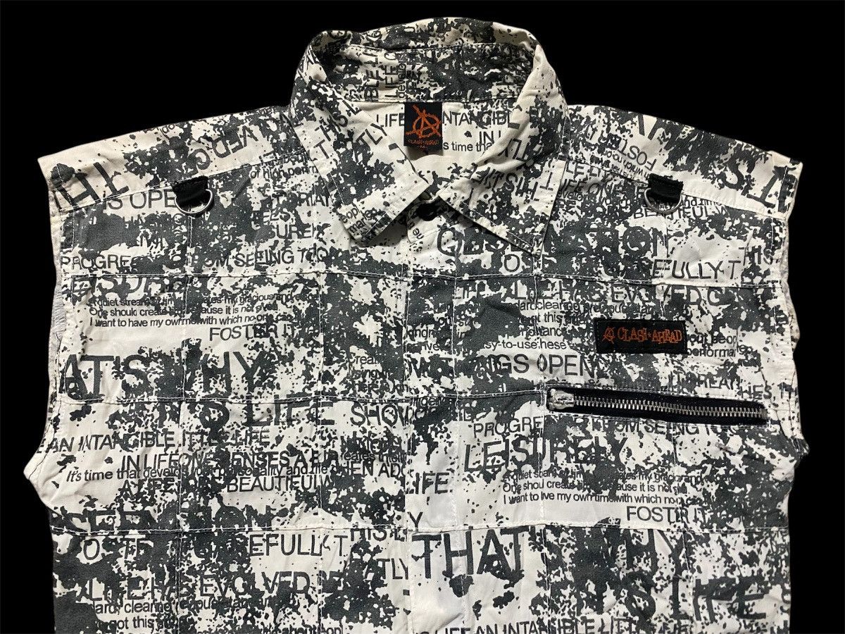Vintage Anarchy Clash Ahead Patchwork Tailoring Design Sleeveless Size US XS / EU 42 / 0 - 2 Thumbnail