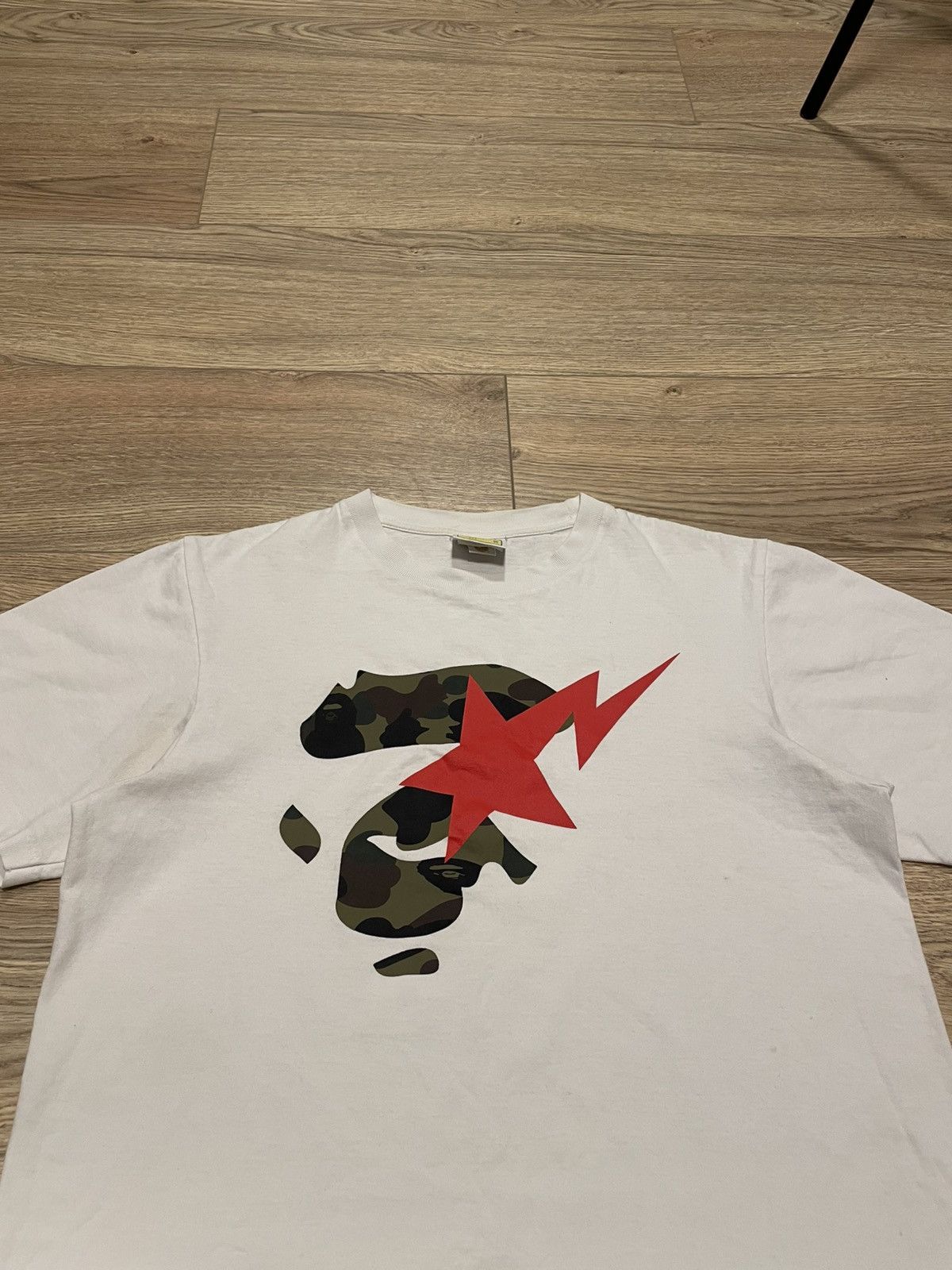 Bape Bape Sta By Bathing Ape White 1st Camo T-Shirt Size US M / EU 48-50 / 2 - 2 Thumbnail
