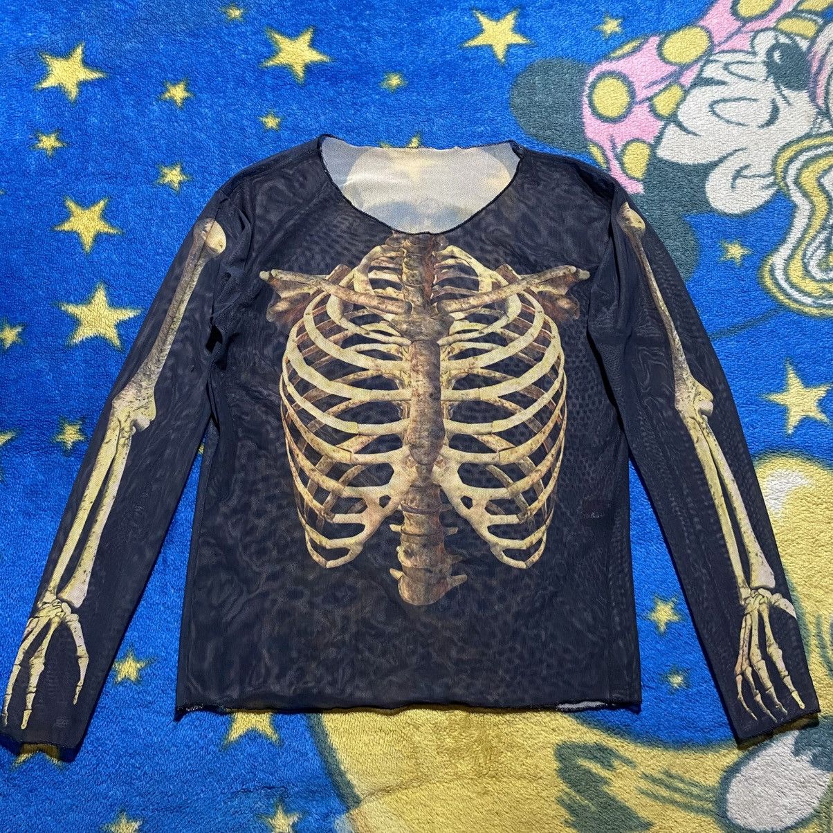 Japanese Brand Skeleton Mesh Top Jean Paul Gaultier Style Size US S / EU 44-46 / 1 - 1 Thumbnail