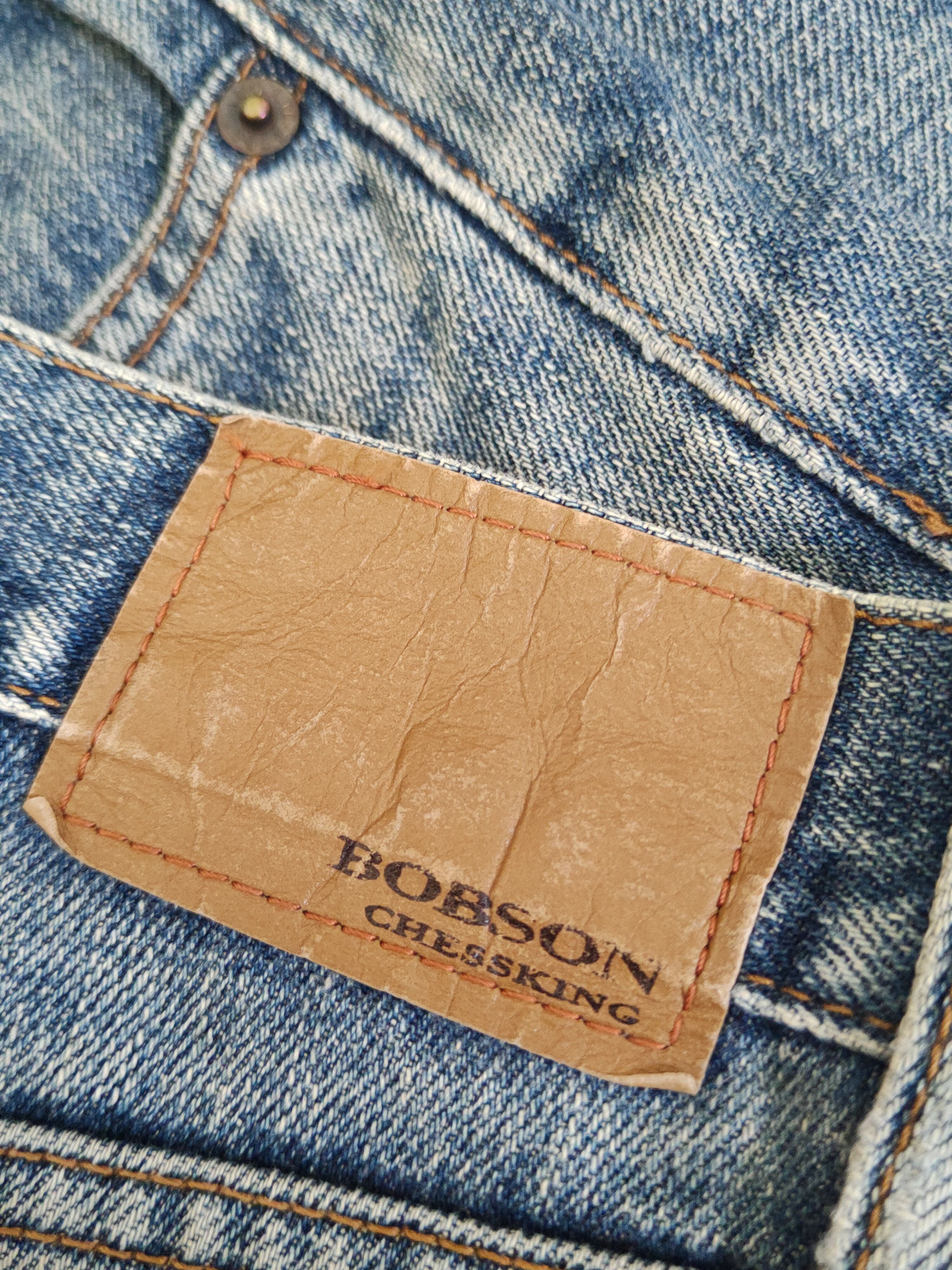 Vintage Bobson Blue Distressed Ripped denim Jeans #W1881 Size US 34 / EU 50 - 14 Thumbnail