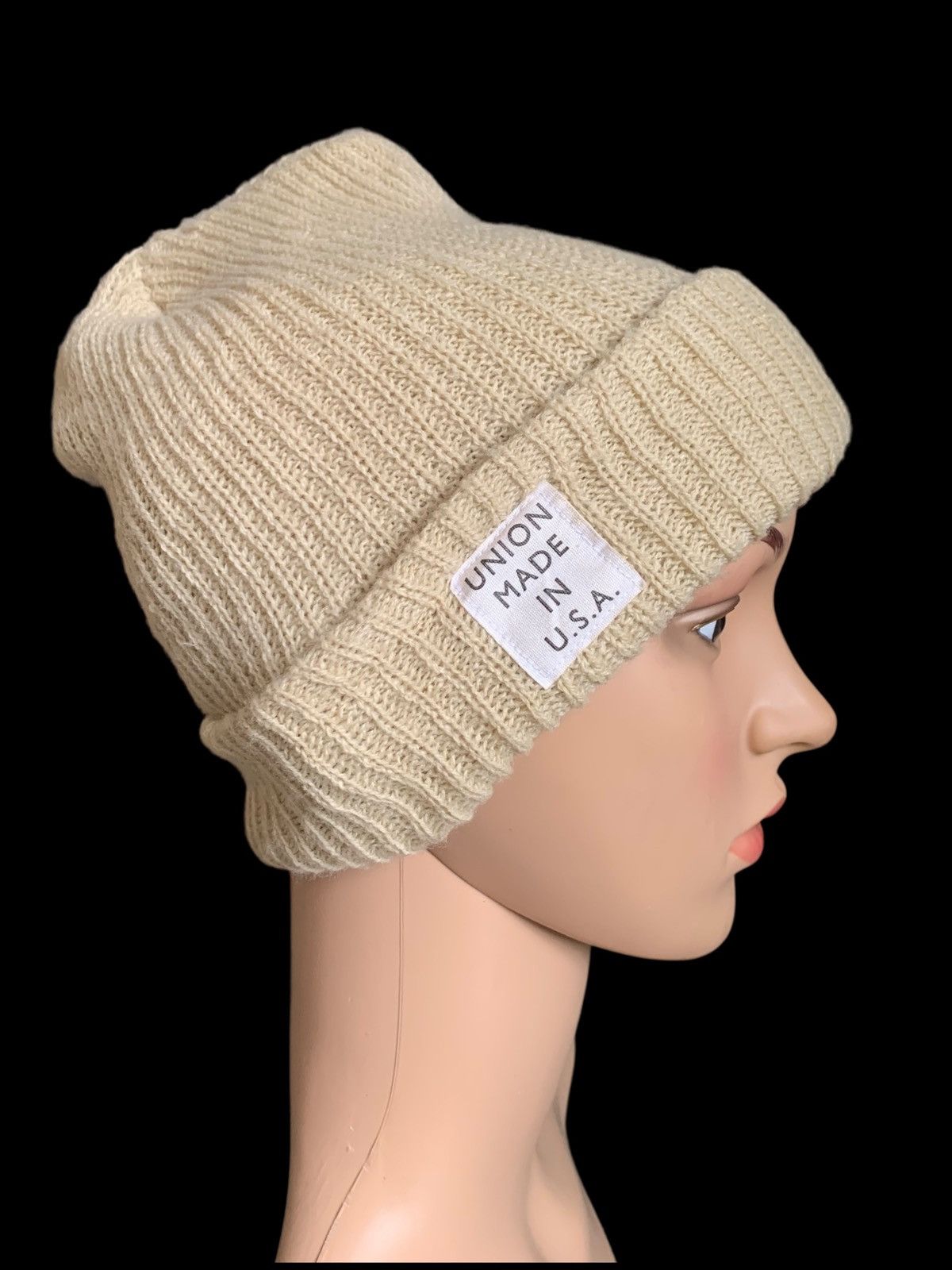 Japanese Brand × Union LA × Vintage Vintage Union Made Usa Knitted Hat Soft Cotton Size ONE SIZE - 1 Thumbnail