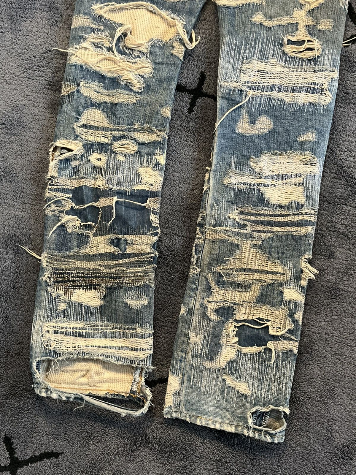 Undercover AW05 Arts and Crafts 85 Distressed Denim Size US 32 / EU 48 - 7 Thumbnail