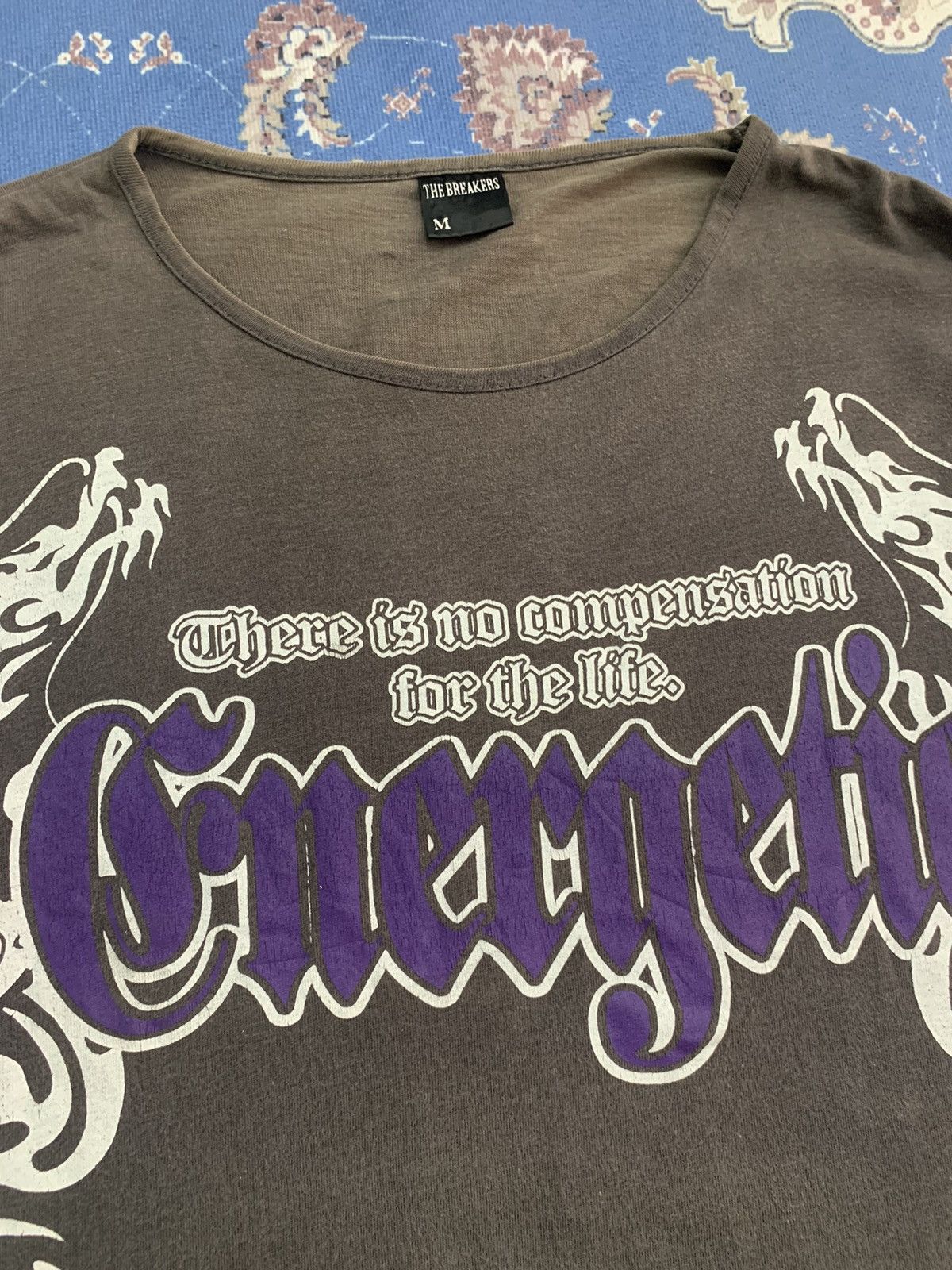 Hysteric Glamour Japanese Brand The Breakers Affliction Poem Fade Shirt Size US M / EU 48-50 / 2 - 4 Thumbnail
