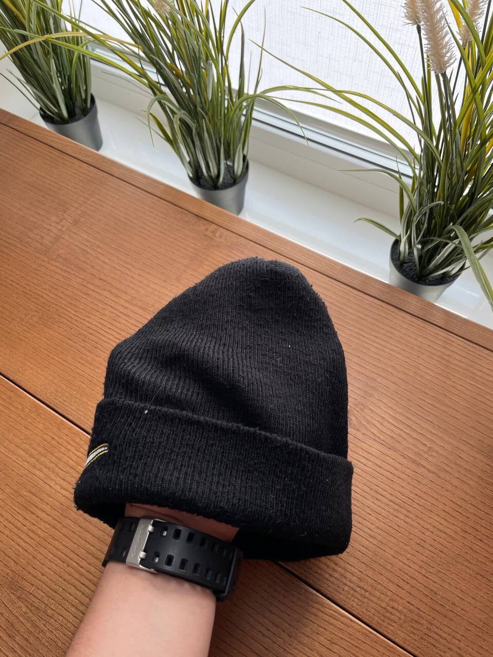 Nike × Vintage Vintage Nike Y2K 90’s Big Swoosh Logo Black Hat Beanie OS Size ONE SIZE - 3 Thumbnail