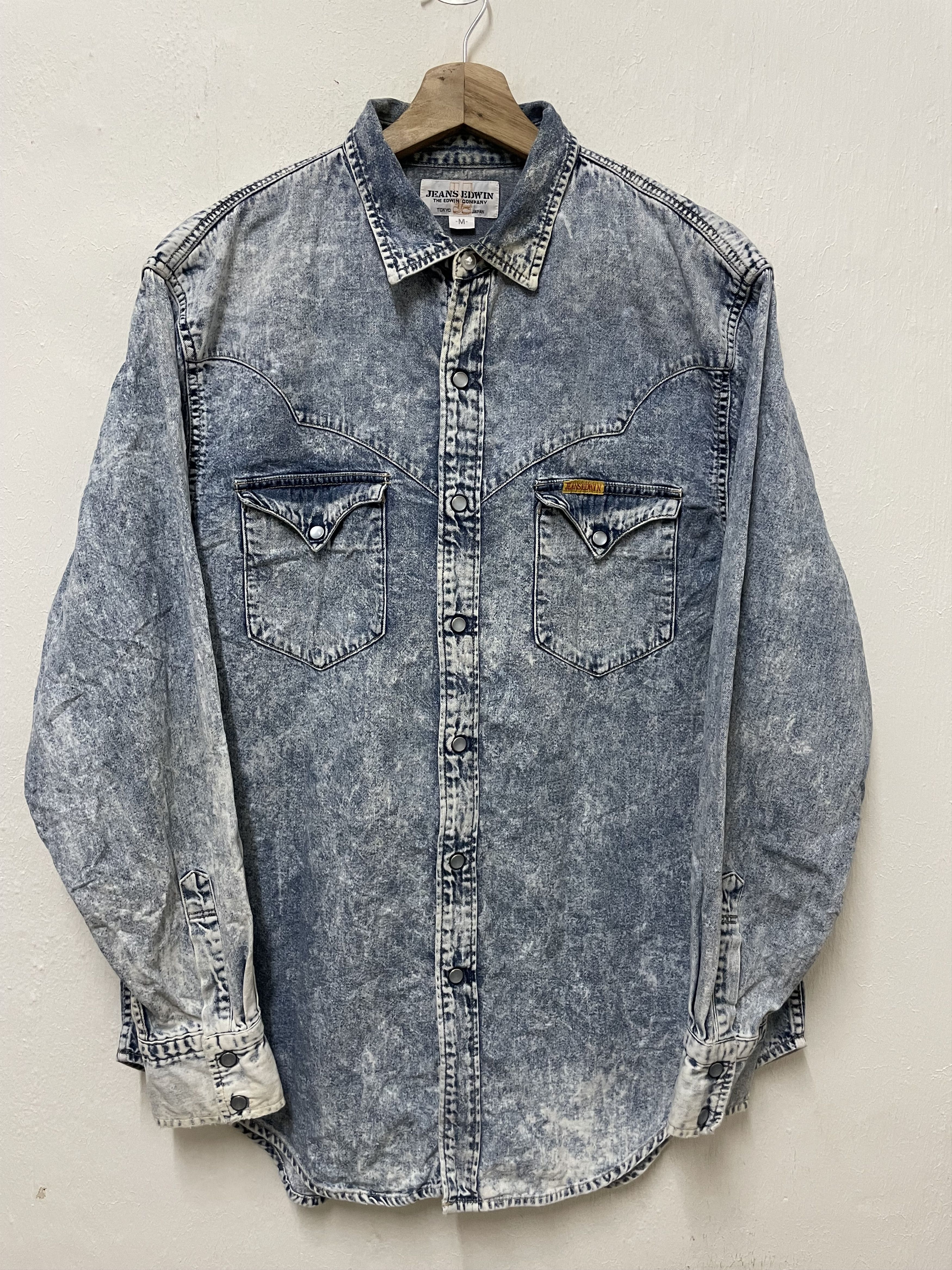 Edwin Vintage Edwin Acidwash Western Cowboys Size US M / EU 48-50 / 2 - 1 Thumbnail