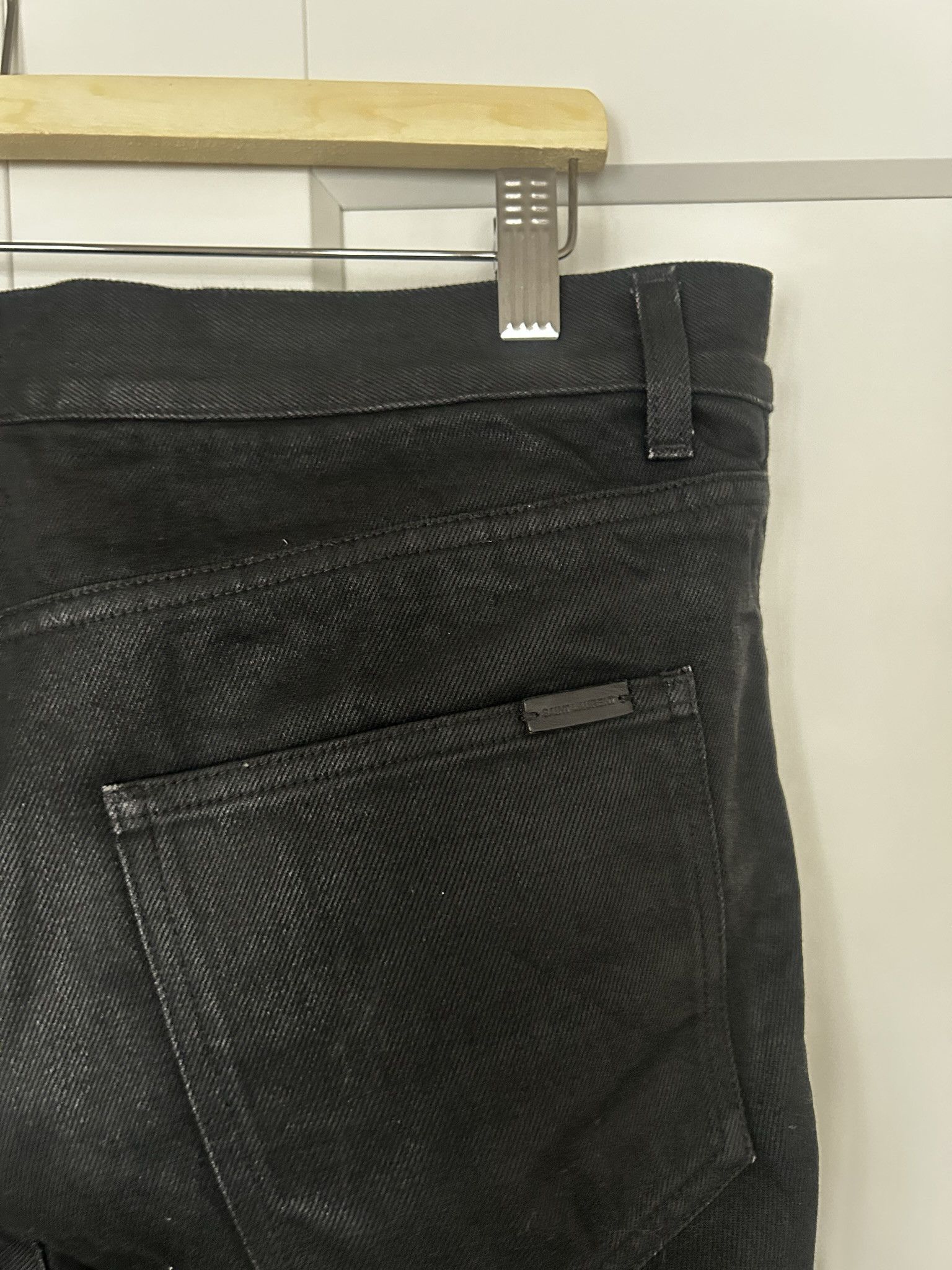 Saint Laurent Paris Saint Laurent waxed slim jeans Size US 32 / EU 48 - 9 Thumbnail