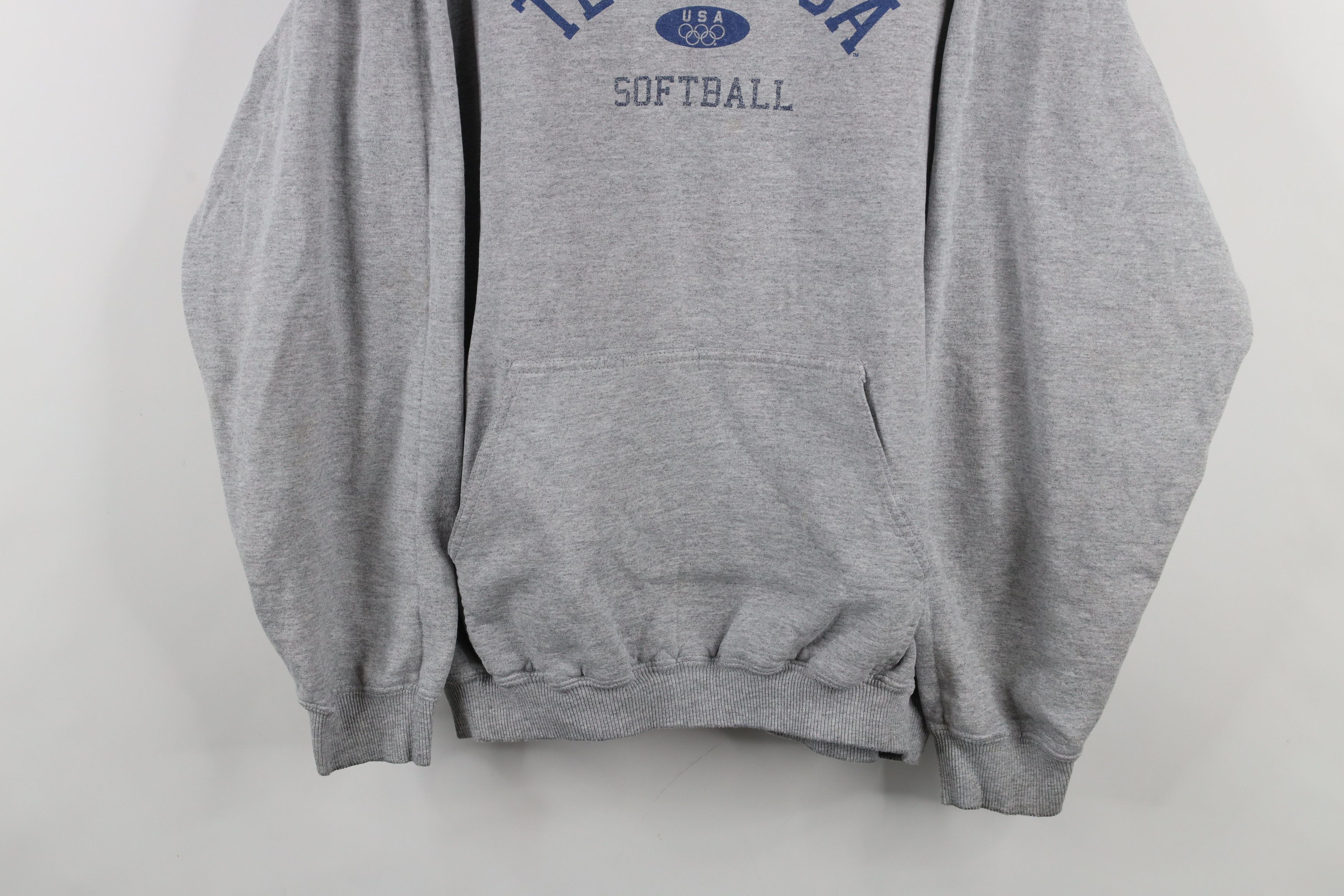 Vintage Vintage USA Olympics Spell Out Team USA Softball Hoodie Size L / US 10 / IT 46 - 3 Thumbnail