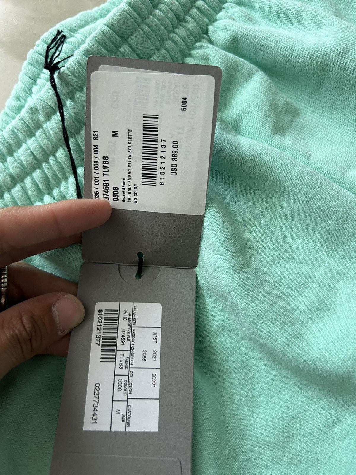 Balenciaga Balenciaga teal sweatshorts Size US 32 / EU 48 - 2 Thumbnail