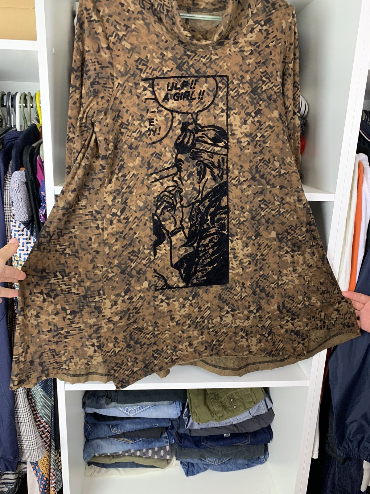 Rundholz Rundholz Women's Camo Graphic Tunic – Long Sleeve Art Top Size S / US 4 / IT 40 - 15 Thumbnail