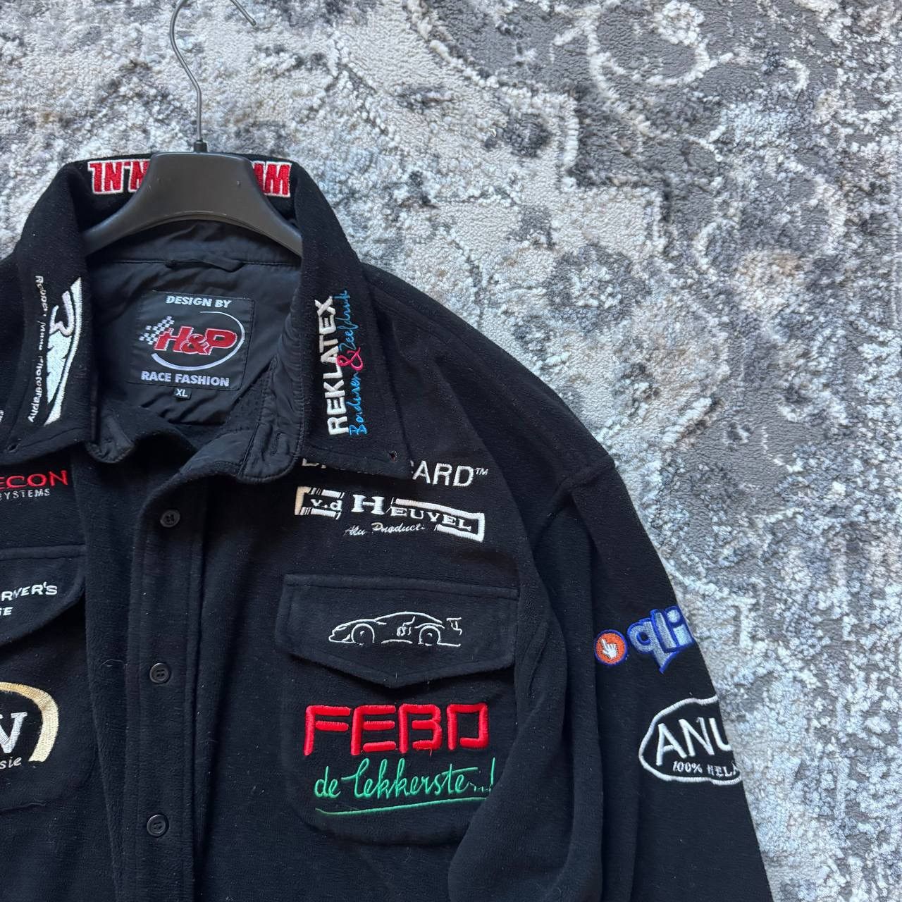 NASCAR Vintage Racing Nascar Fleece Racing Jacket Rider Moto Size US XL / EU 56 / 4 - 8 Thumbnail