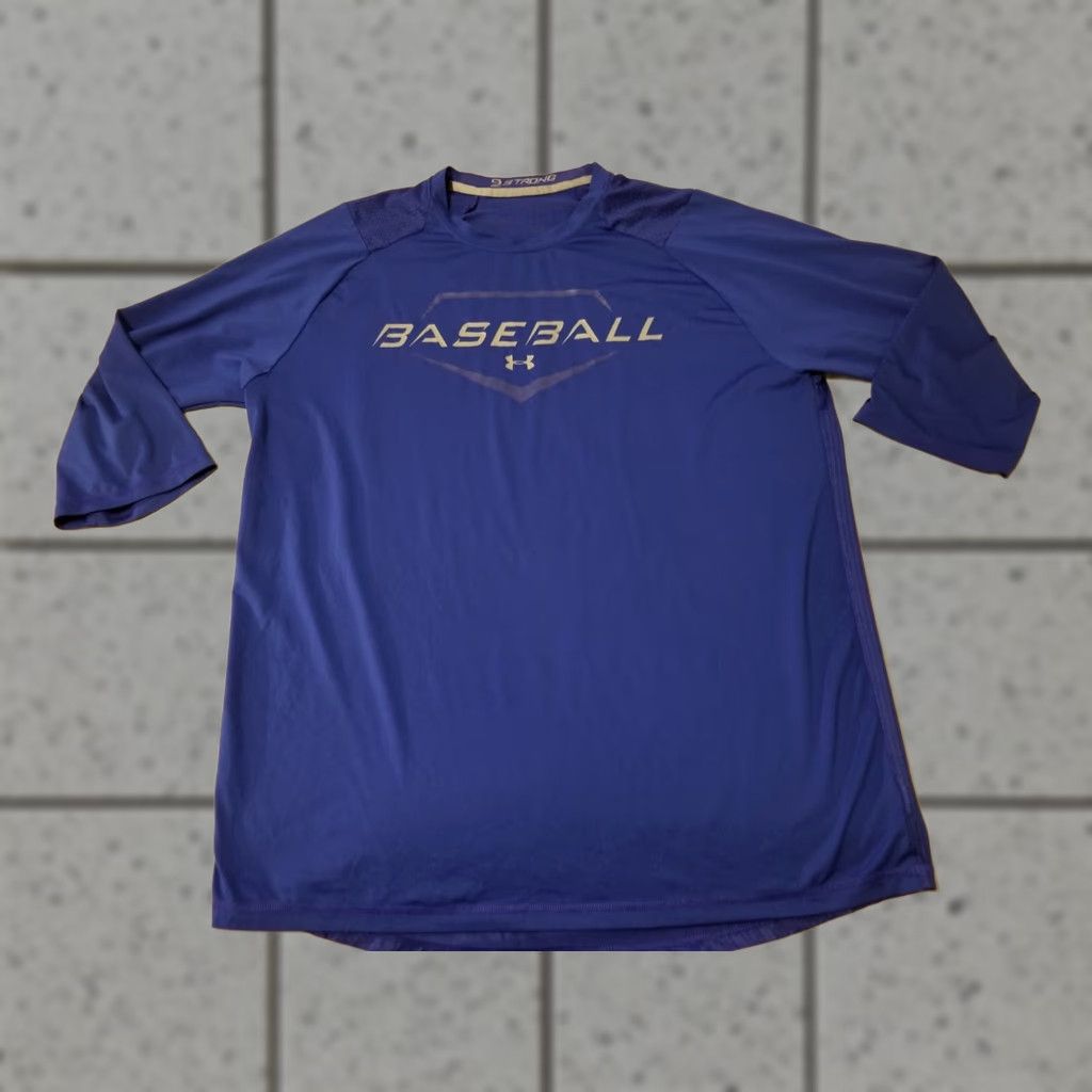 Under Armour Under armour Baseball Shirt Mens S Blue Long Sleeve Athletic T-Shirt Size US S / EU 44-46 / 1 - 1 Thumbnail