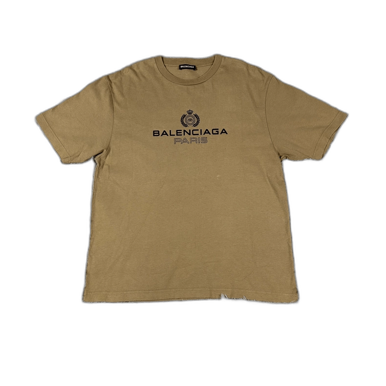 Balenciaga Balenciaga Wheat Logo Short Sleeve T-Shirt Size US M / EU 48-50 / 2 - 1 Thumbnail
