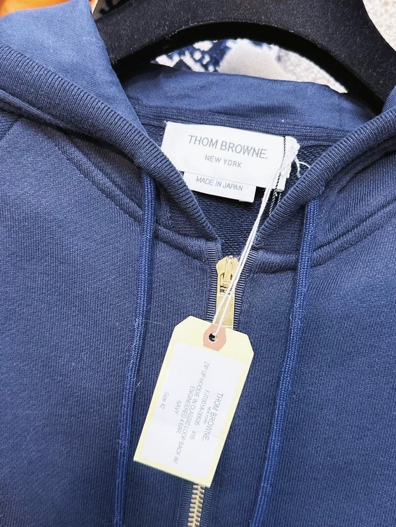 Thom Browne Thom Browne Long sleeve zip hoodie Size US XS / EU 42 / 0 - 5 Thumbnail
